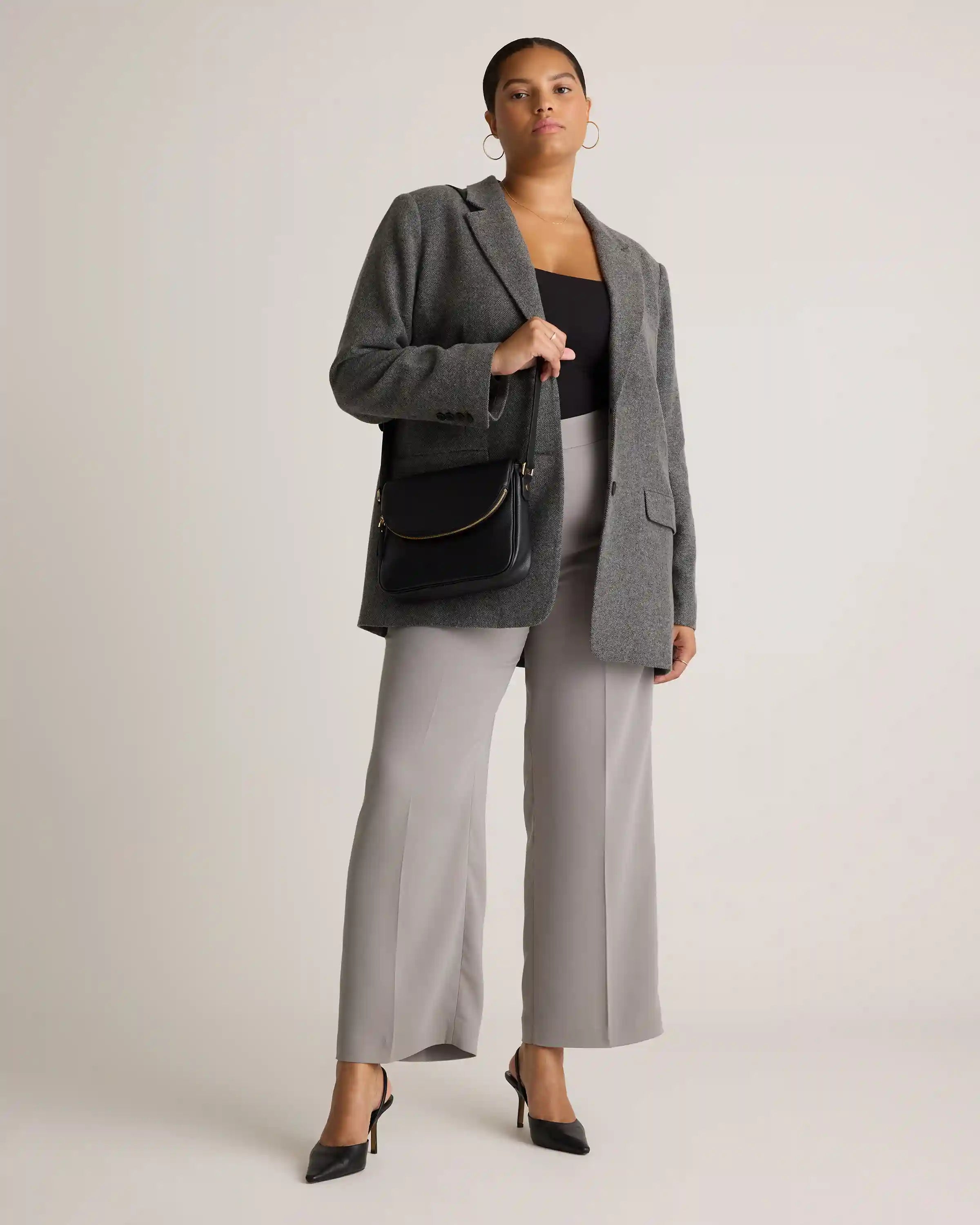Italian Leather Foldover Crossbody