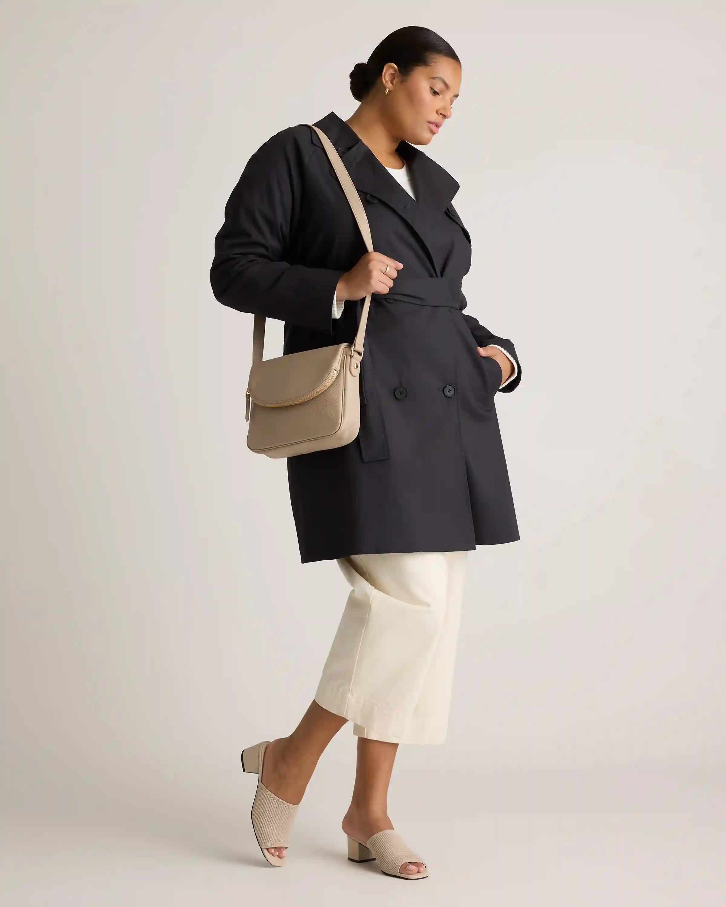 Italian Leather Foldover Crossbody