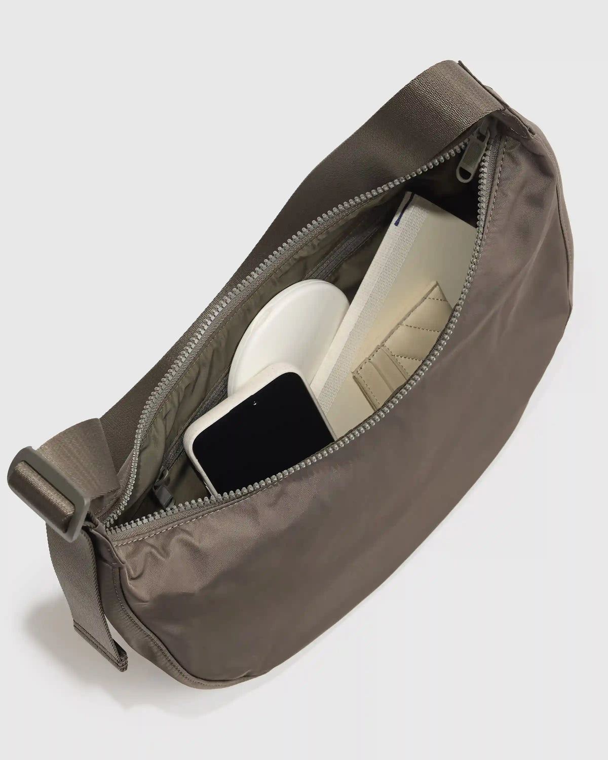 Revive Nylon Crescent Shoulder Bag