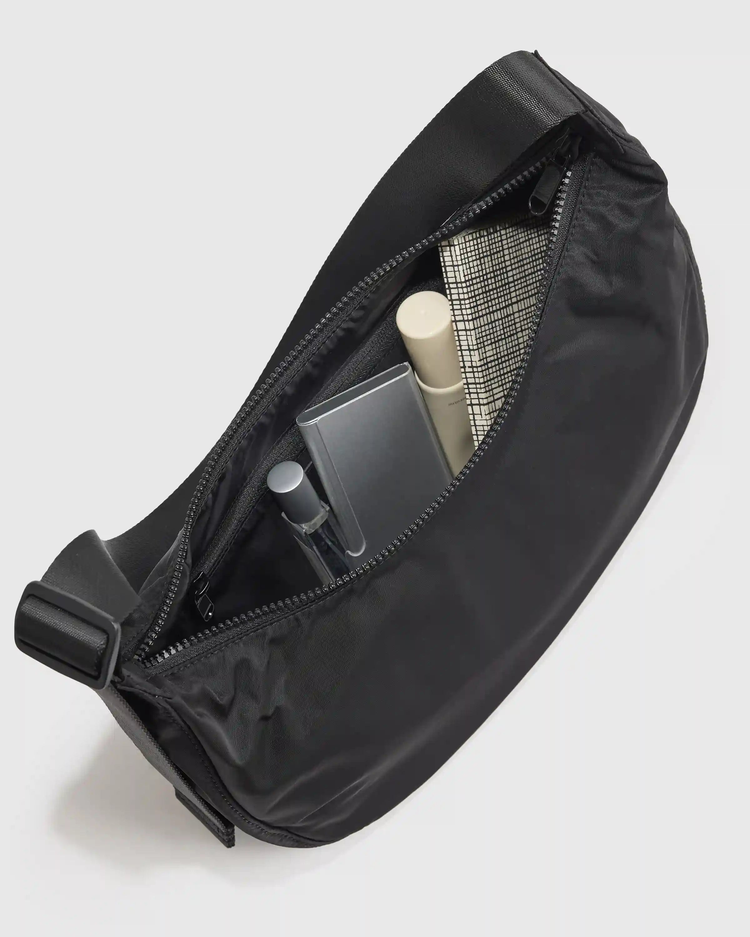 Revive Nylon Crescent Shoulder Bag