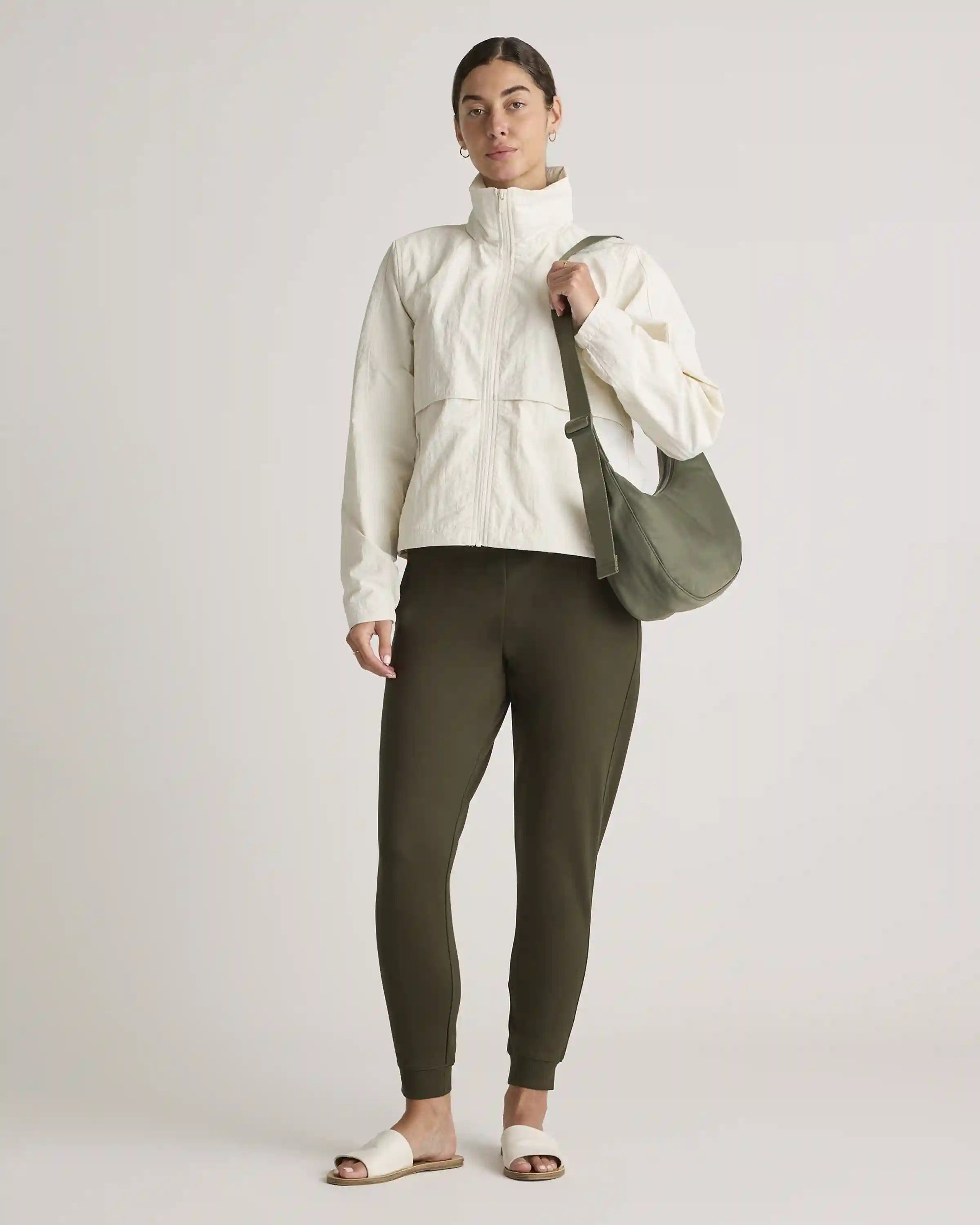 Revive Nylon Crescent Shoulder Bag