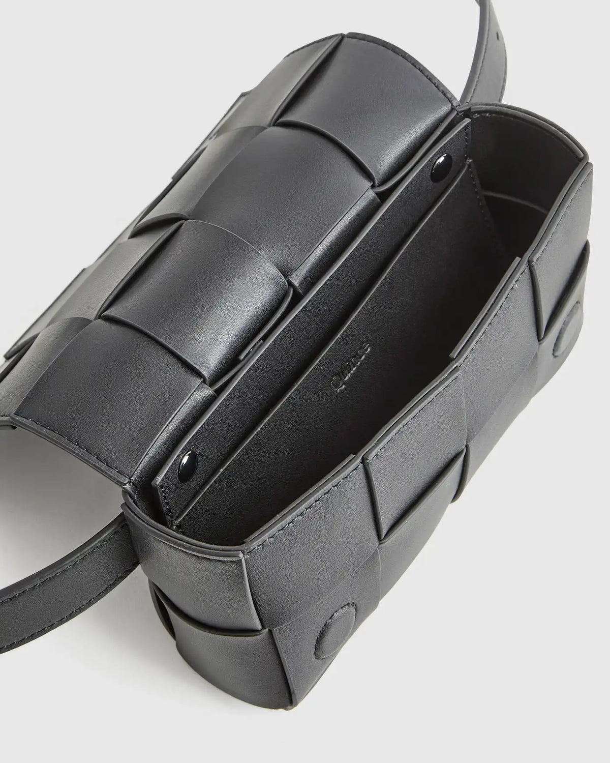 Italian Leather Handwoven Box Belt Bag