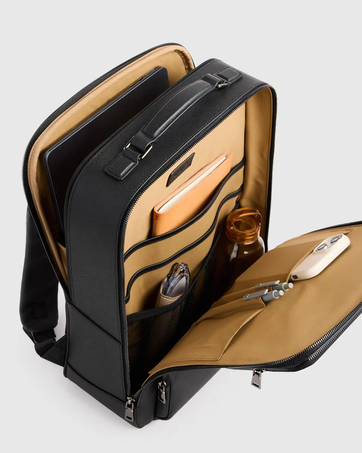 Italian Saffiano Laptop Backpack