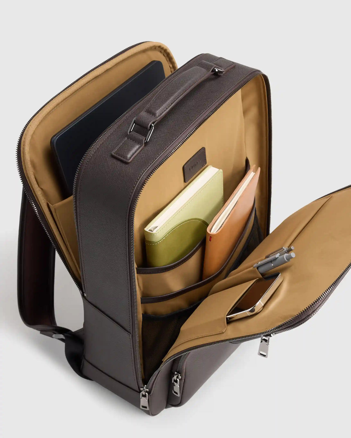 Italian Saffiano Laptop Backpack