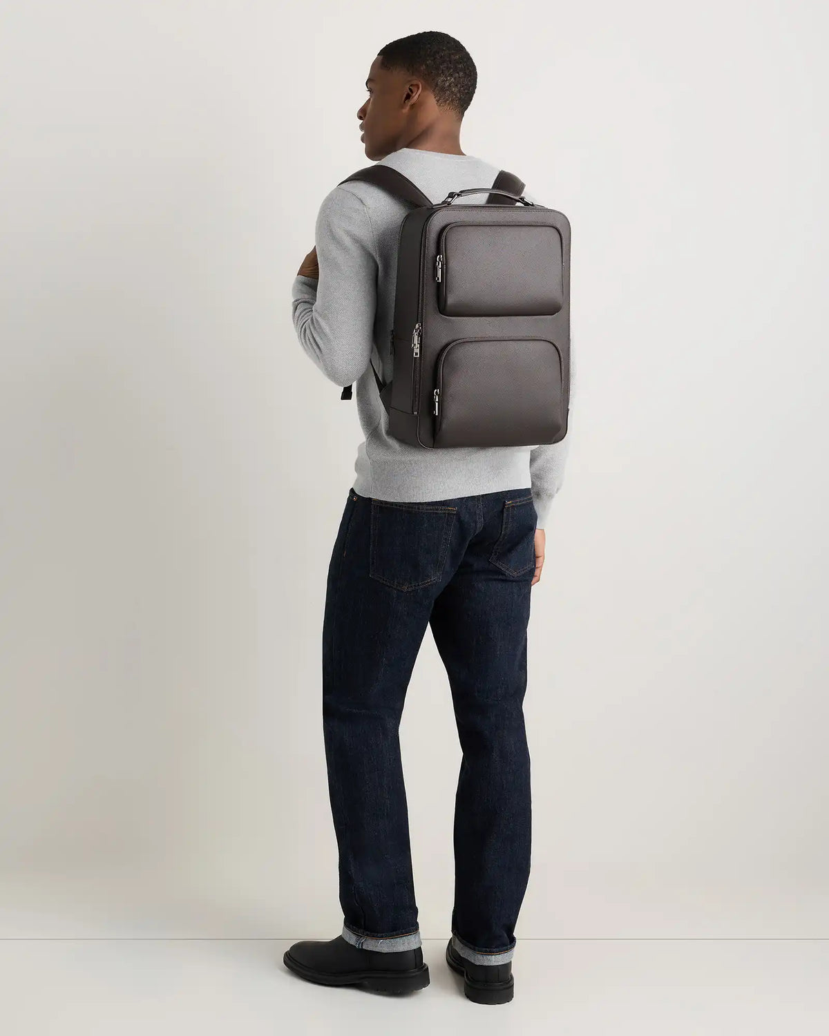 Italian Saffiano Laptop Backpack