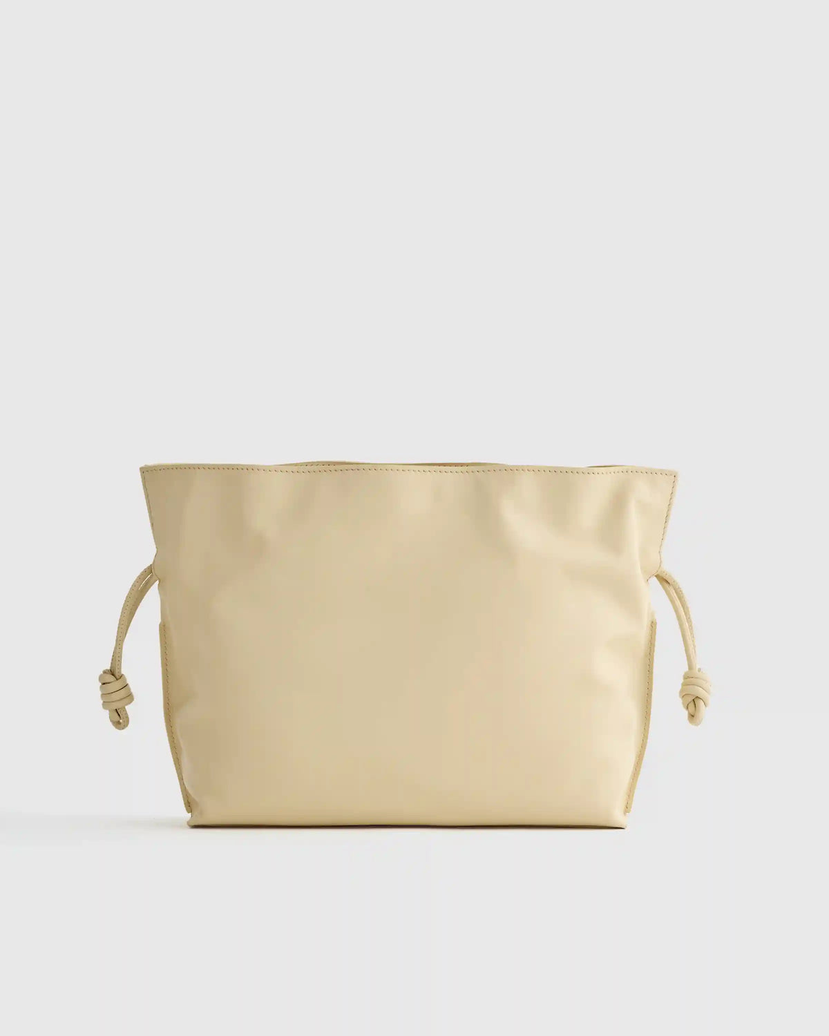 Italian Leather Drawstring Pouch Crossbody