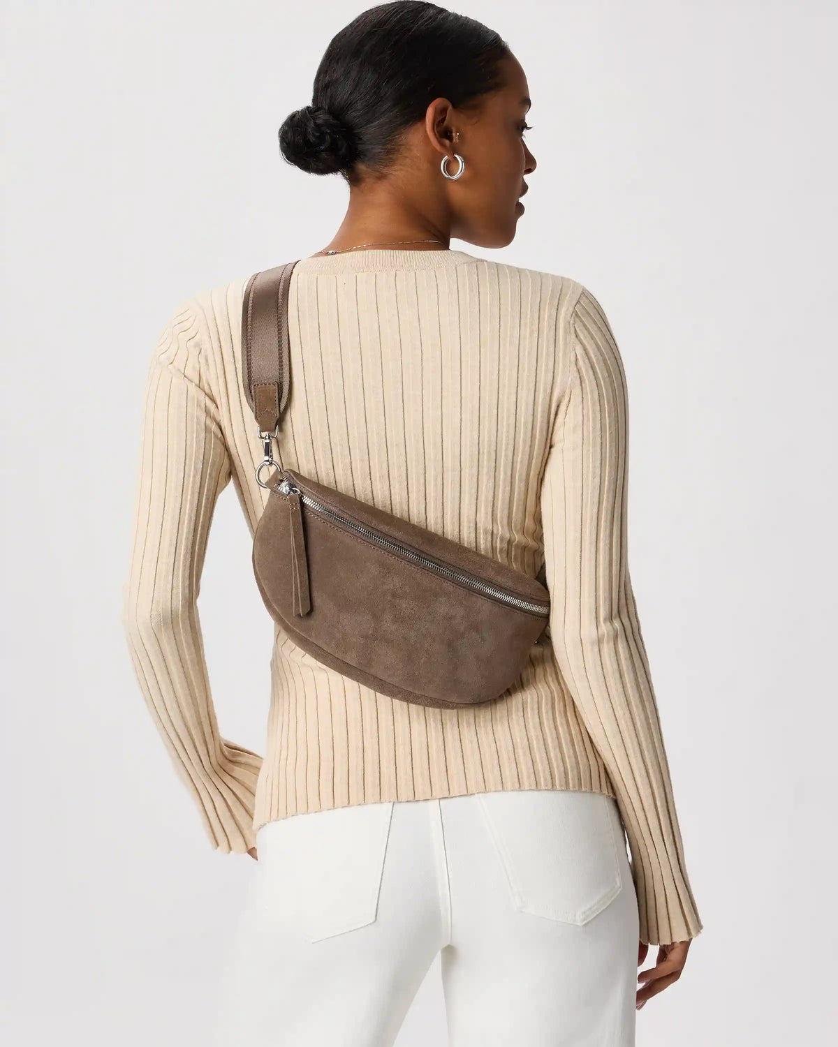 Quinn Suede Sling Bag