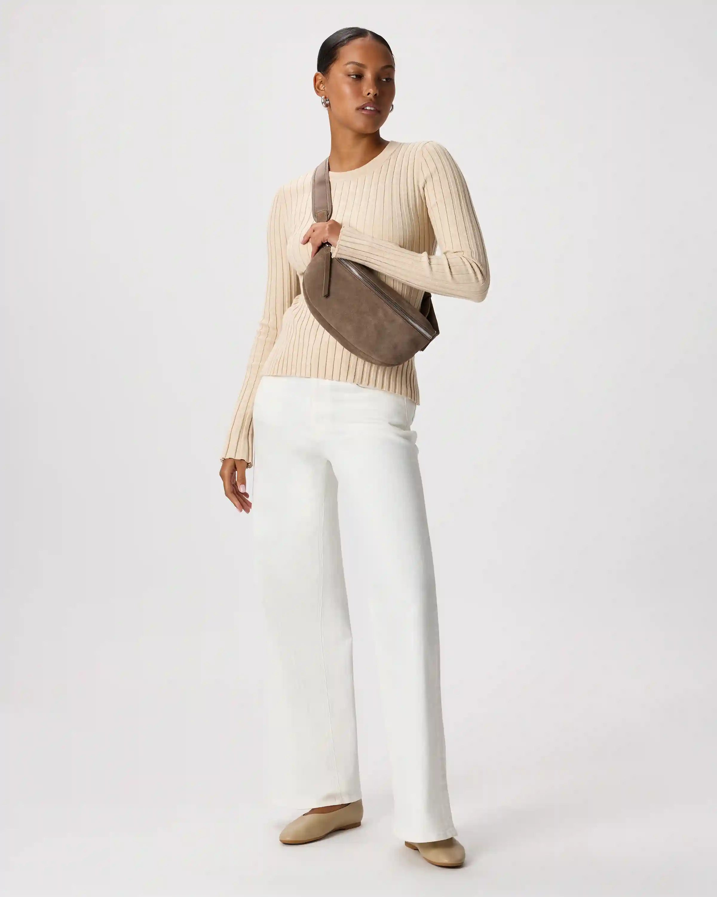 Quinn Suede Sling Bag