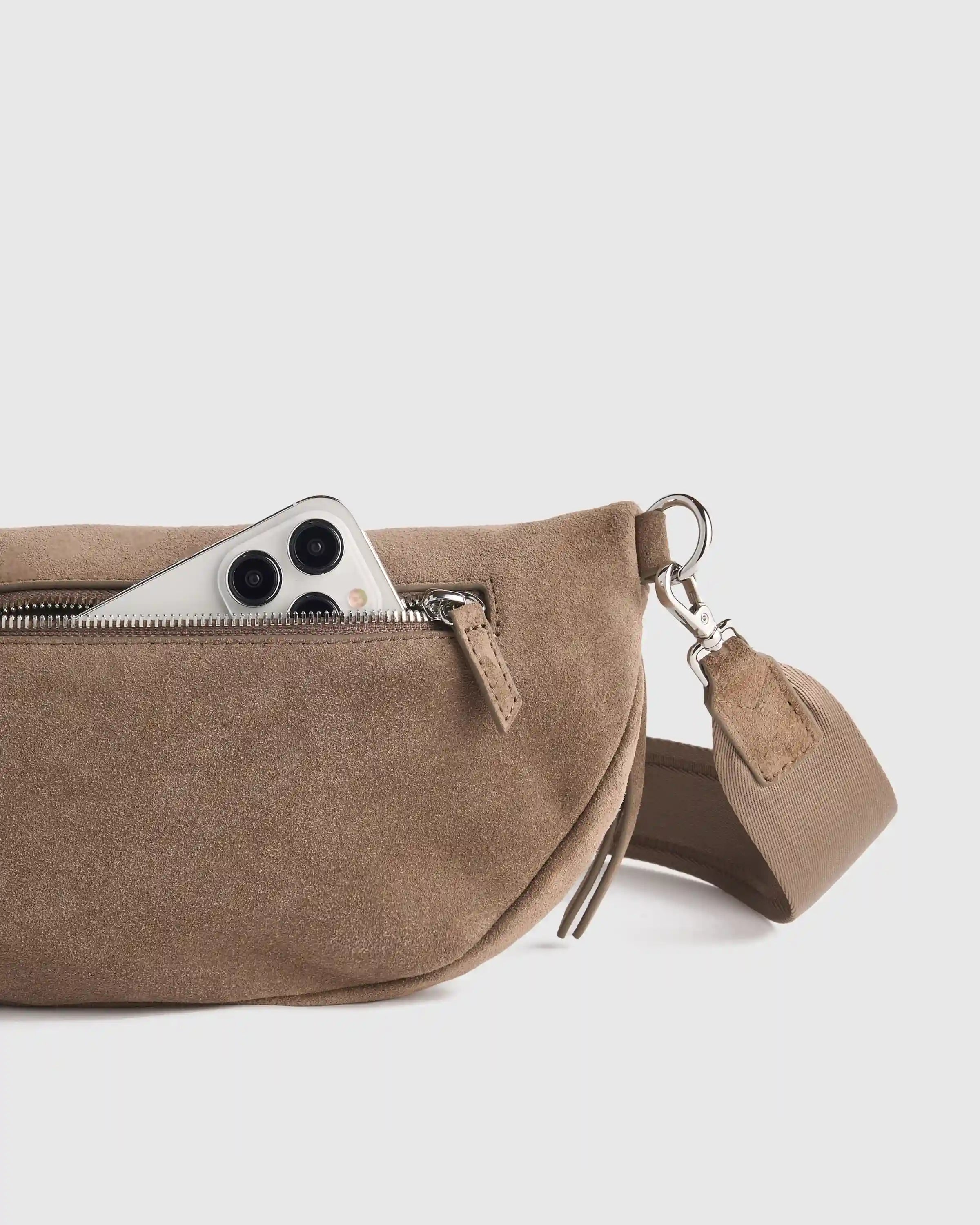 Quinn Suede Sling Bag