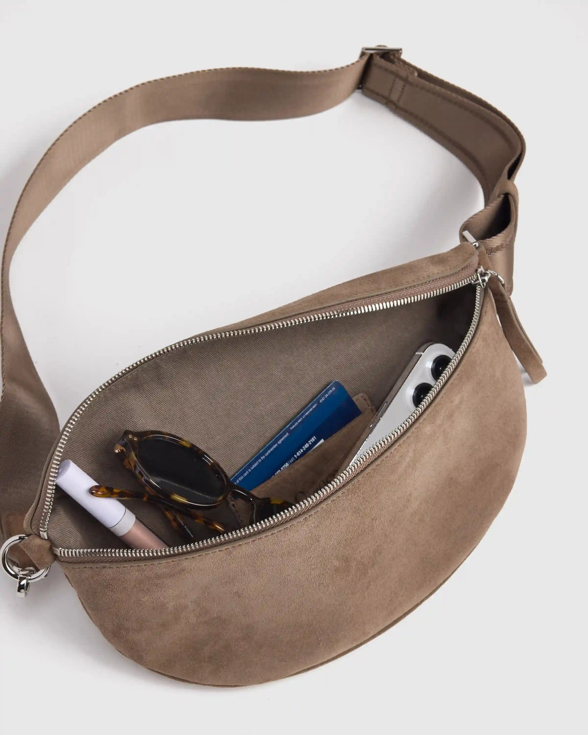 Quinn Suede Sling Bag