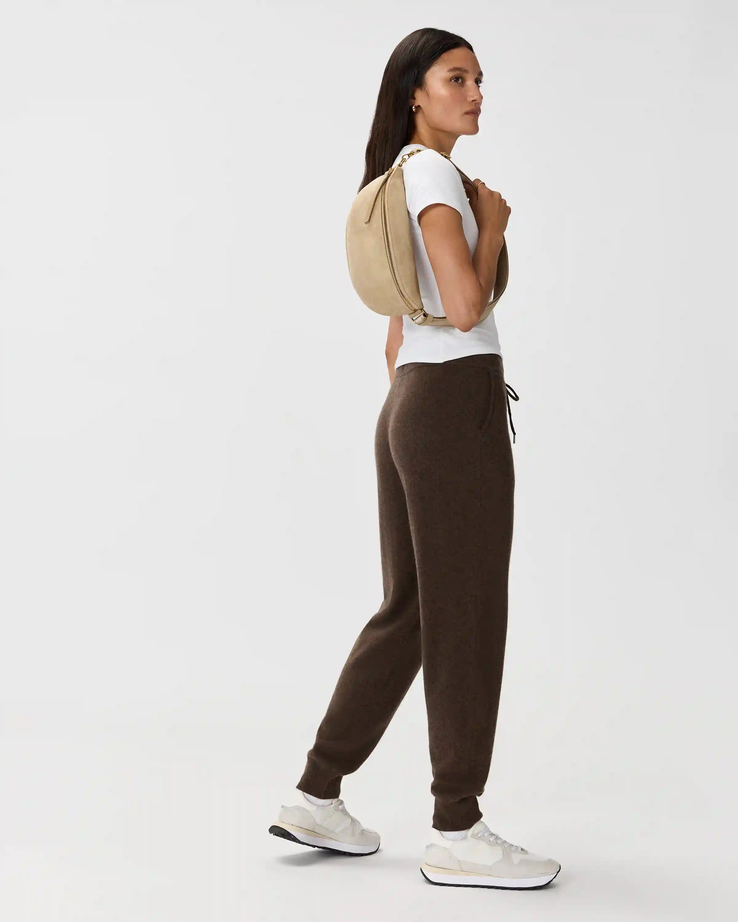 Quinn Suede Sling Bag
