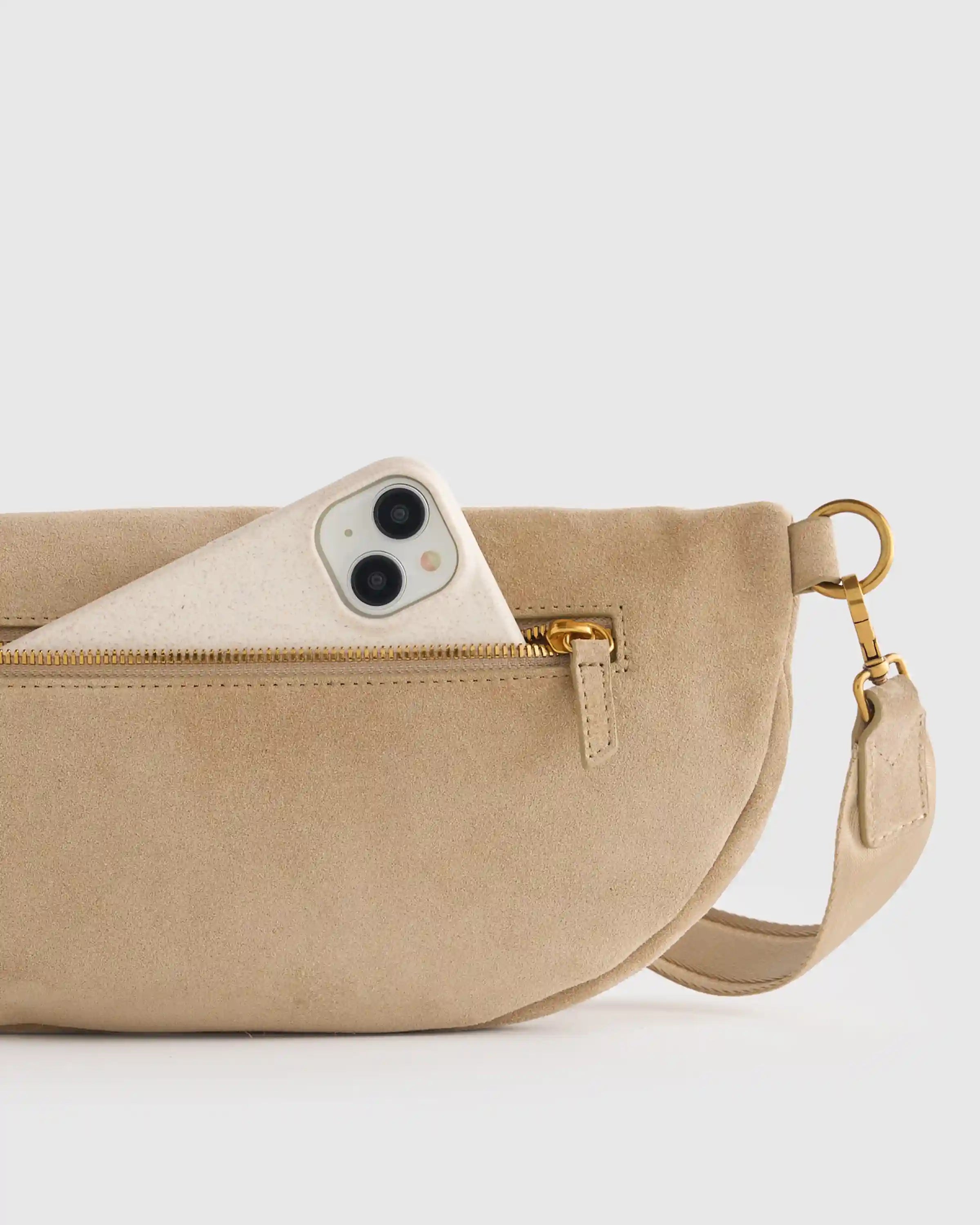 Quinn Suede Sling Bag