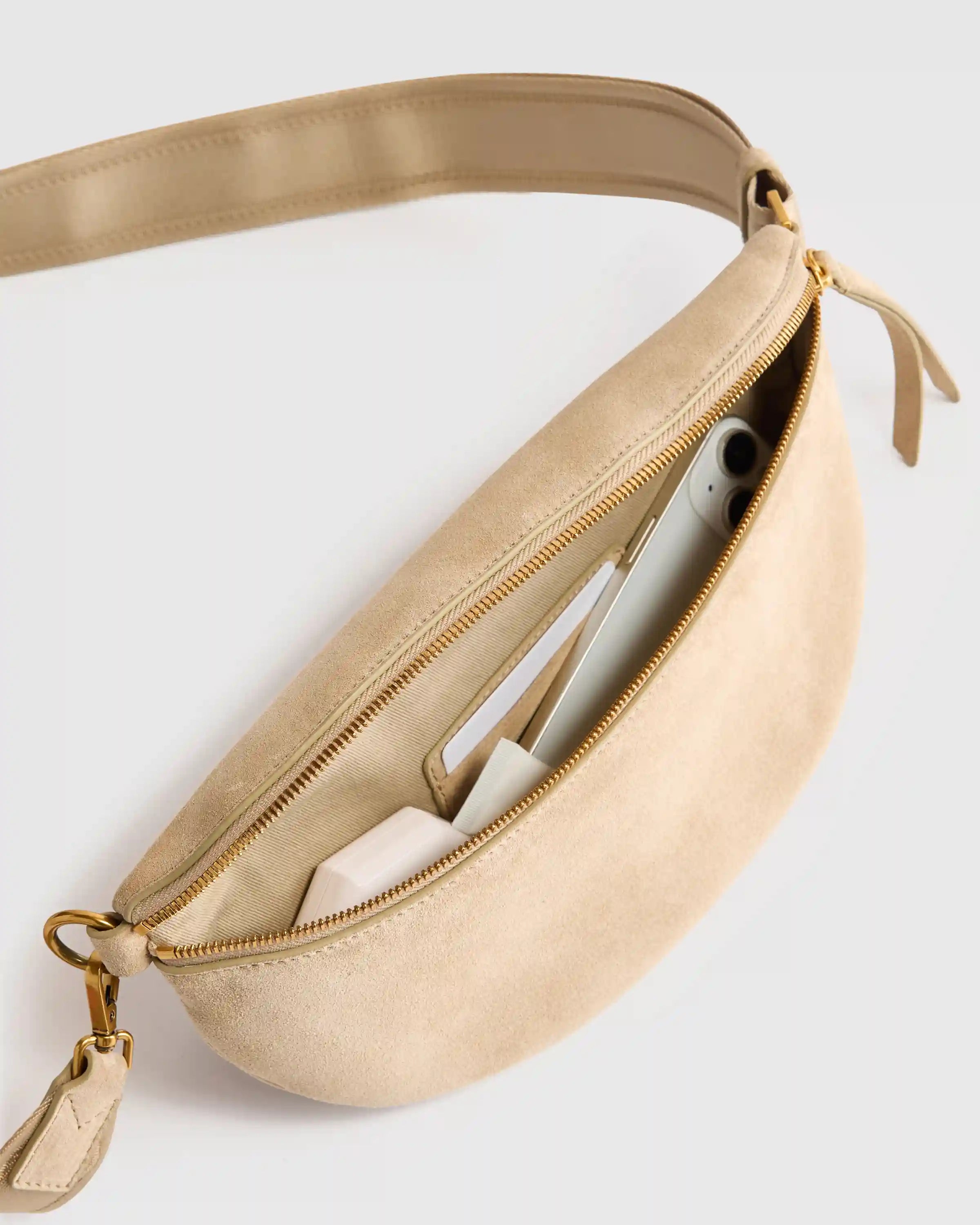 Quinn Suede Sling Bag