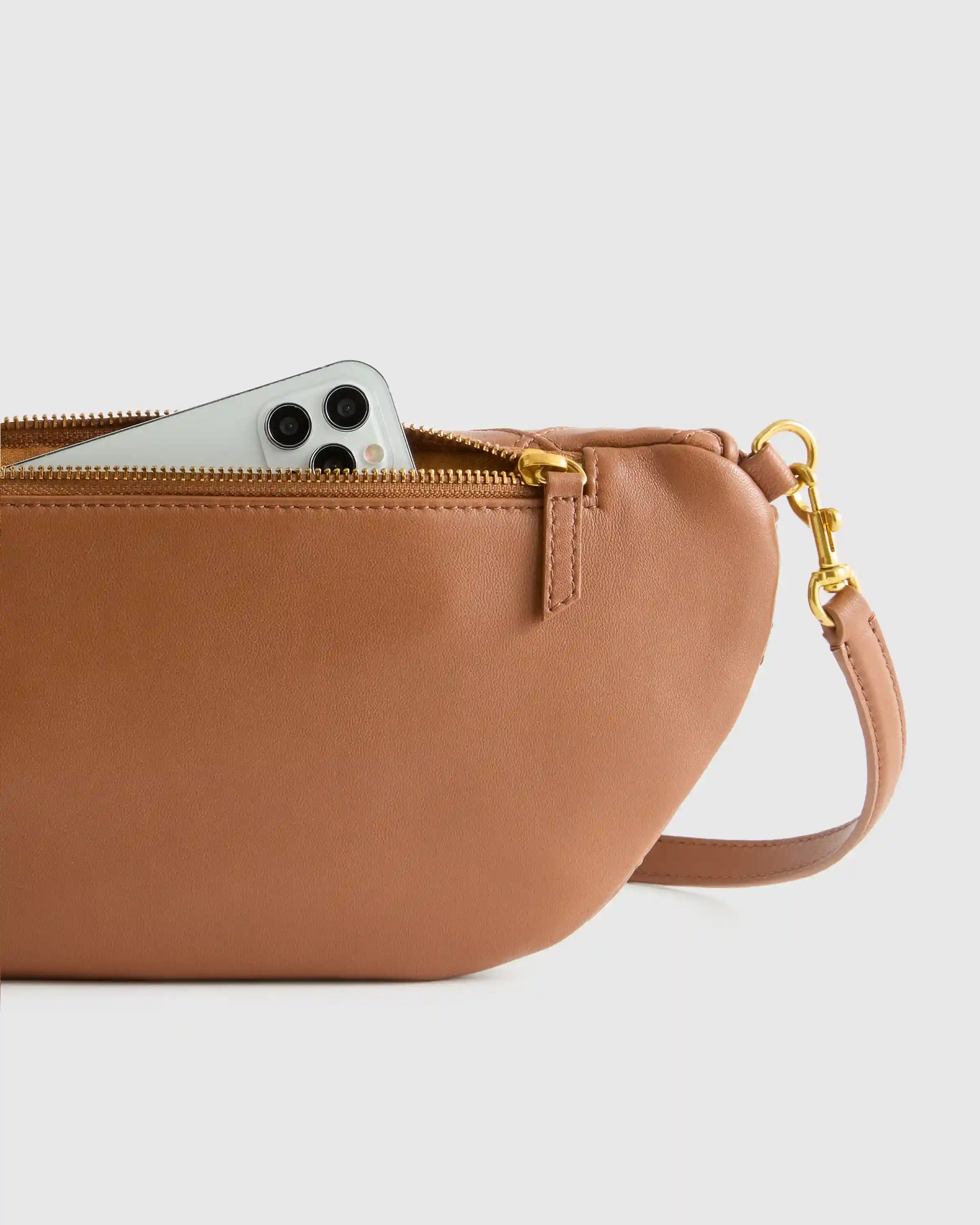 Italian Leather Diamond Stitch Sling