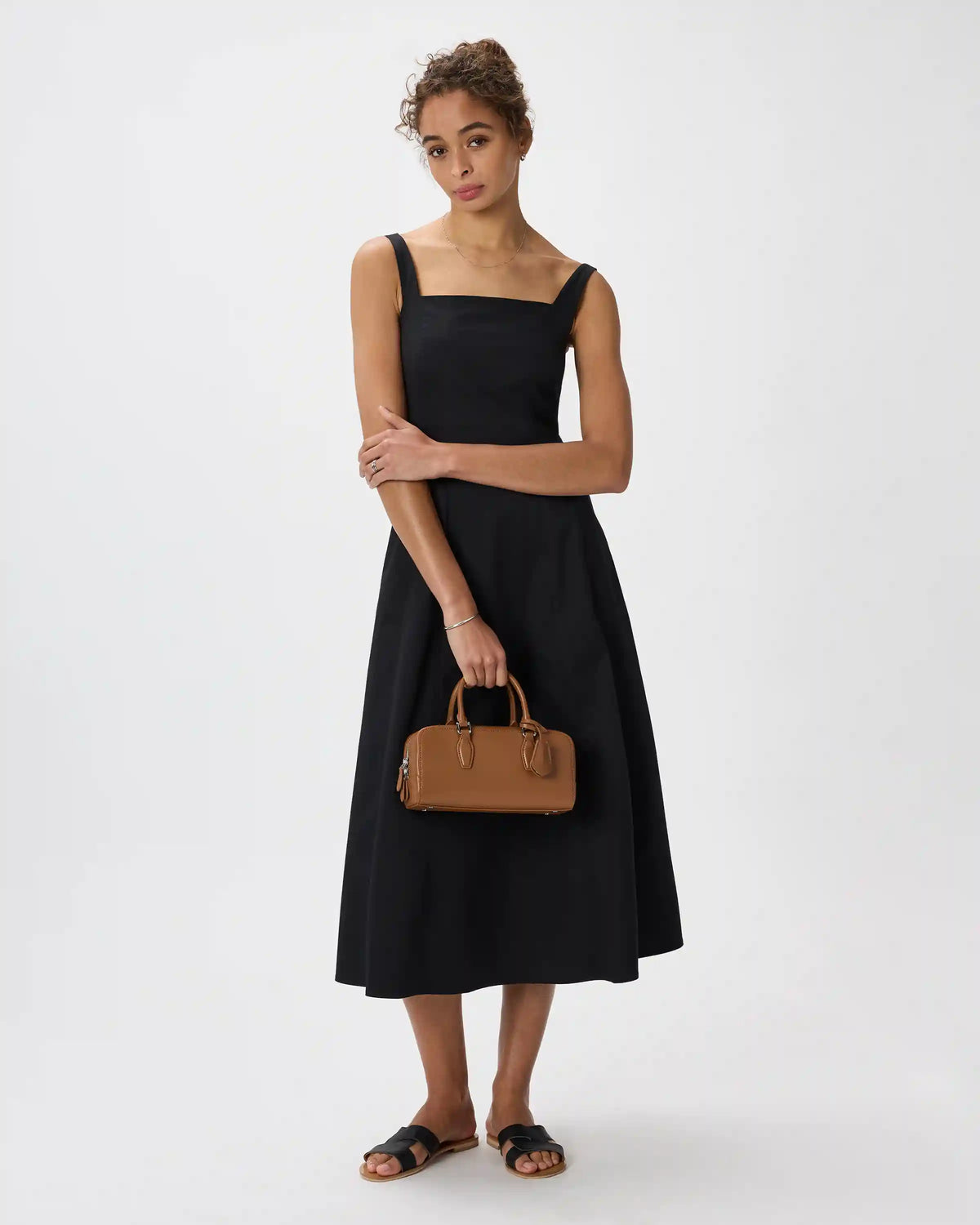 Italian Leather Mini Bowler Crossbody Satchel