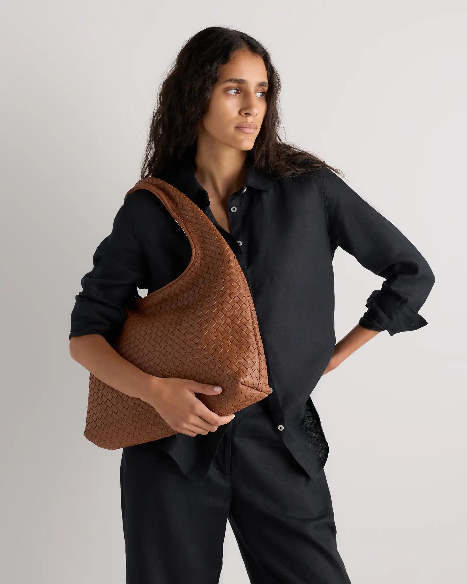Elodie Handwoven Shoulder Bag