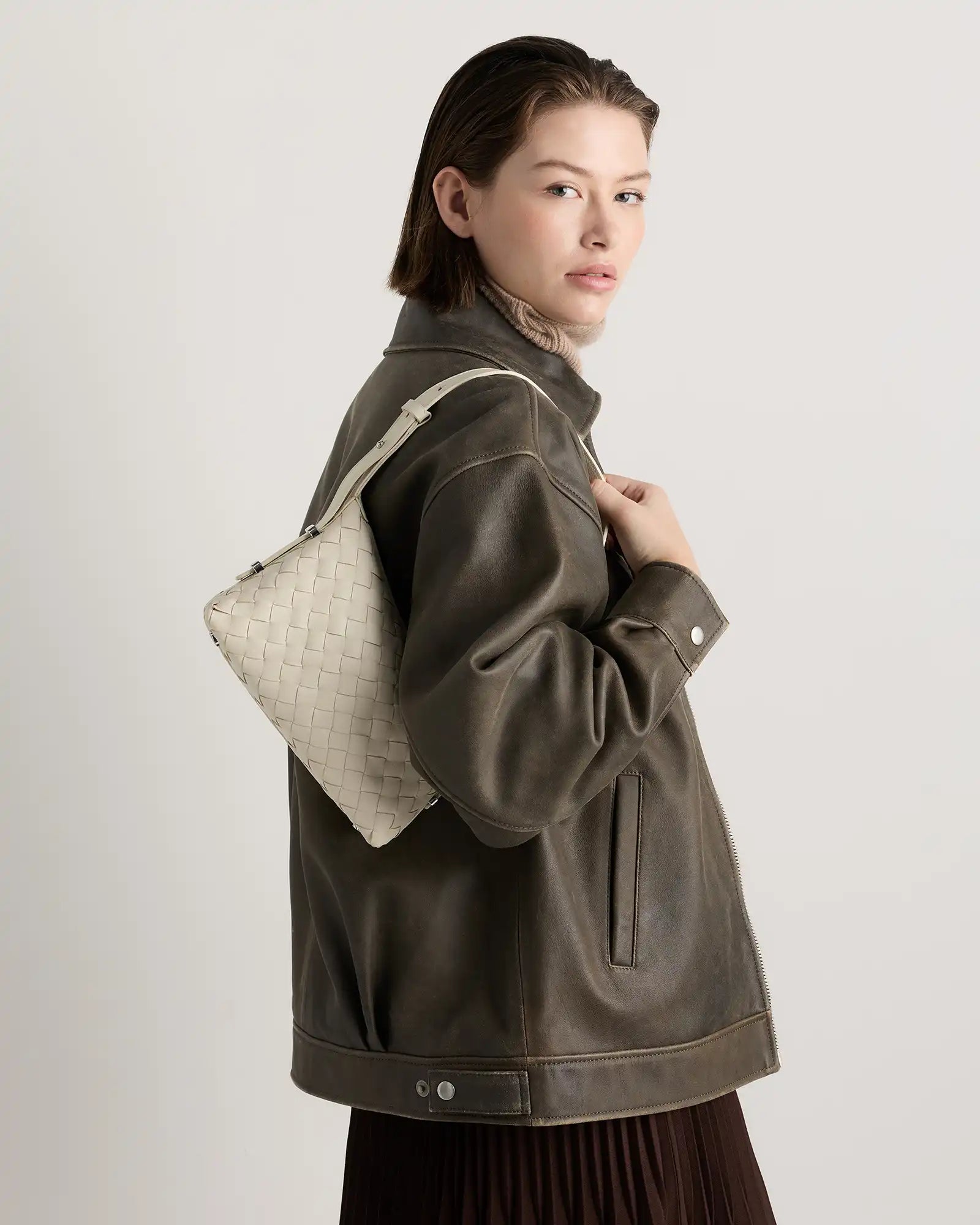 Italian Leather Handwoven Mini Bag