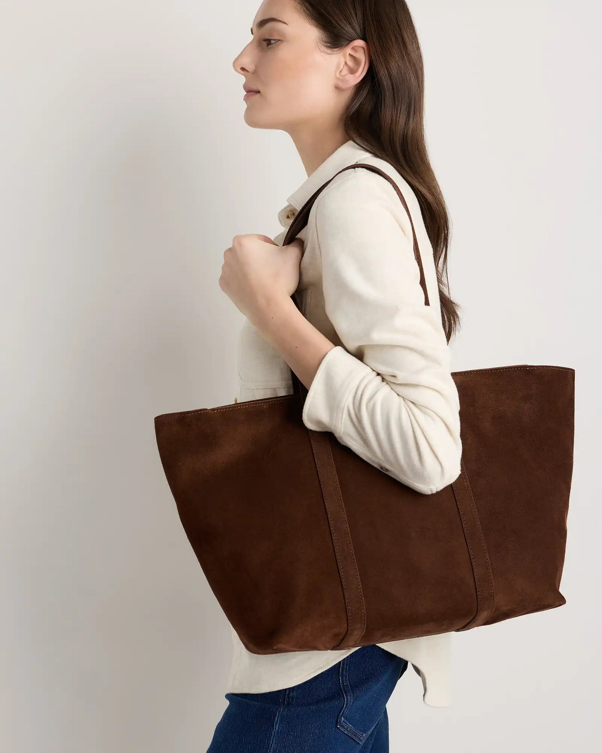 Italian Suede Everyday Tote