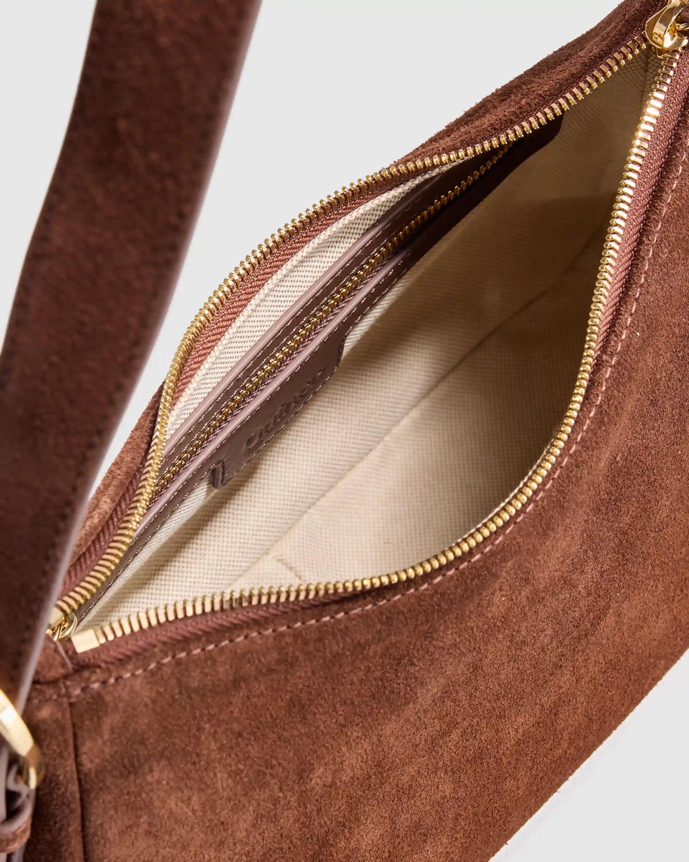 Sutton Suede Small Shoulder Bag