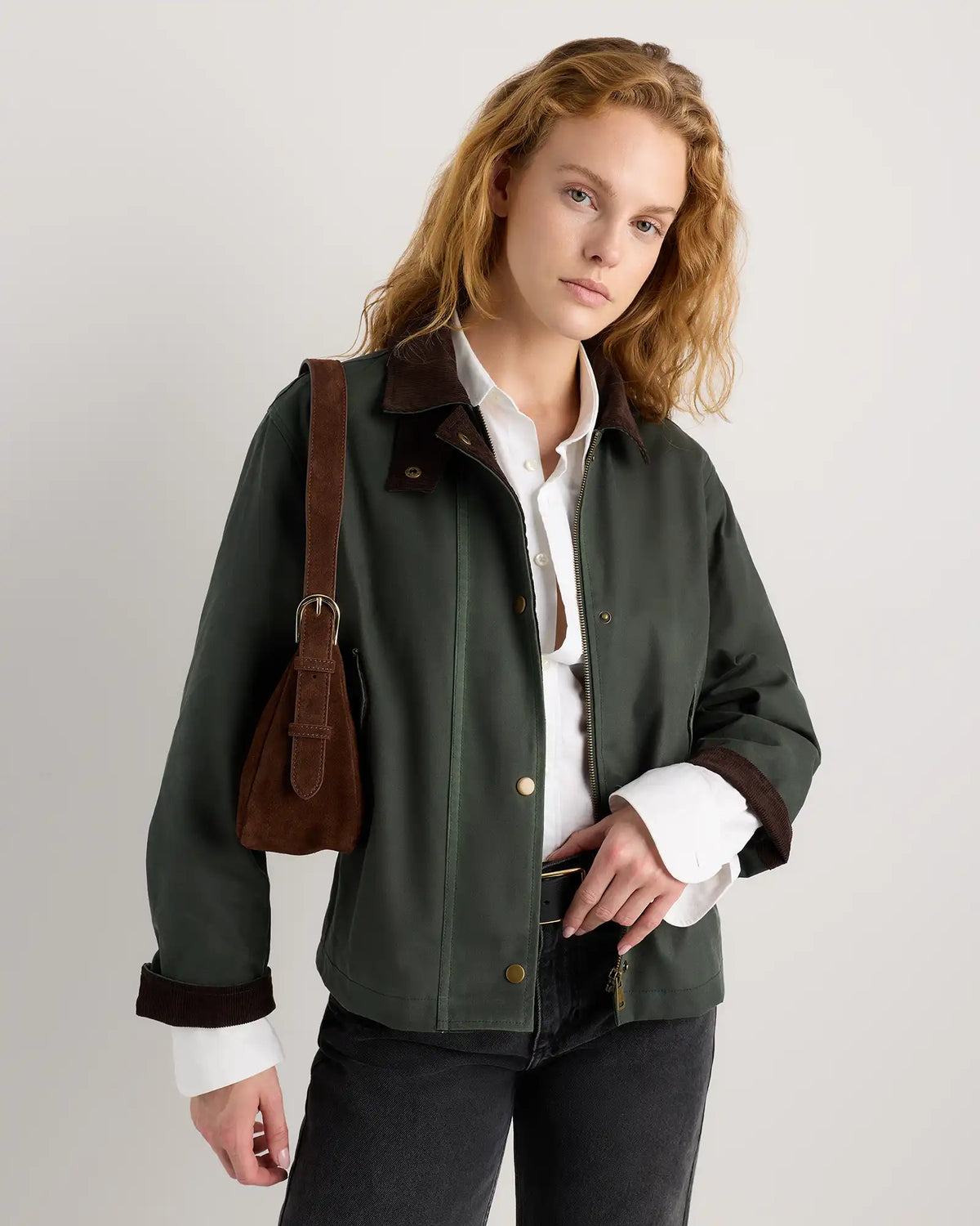 Sutton Suede Small Shoulder Bag