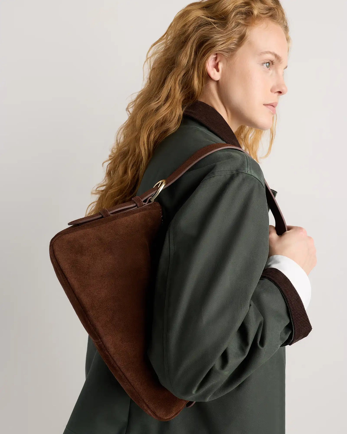 Sutton Suede Small Shoulder Bag
