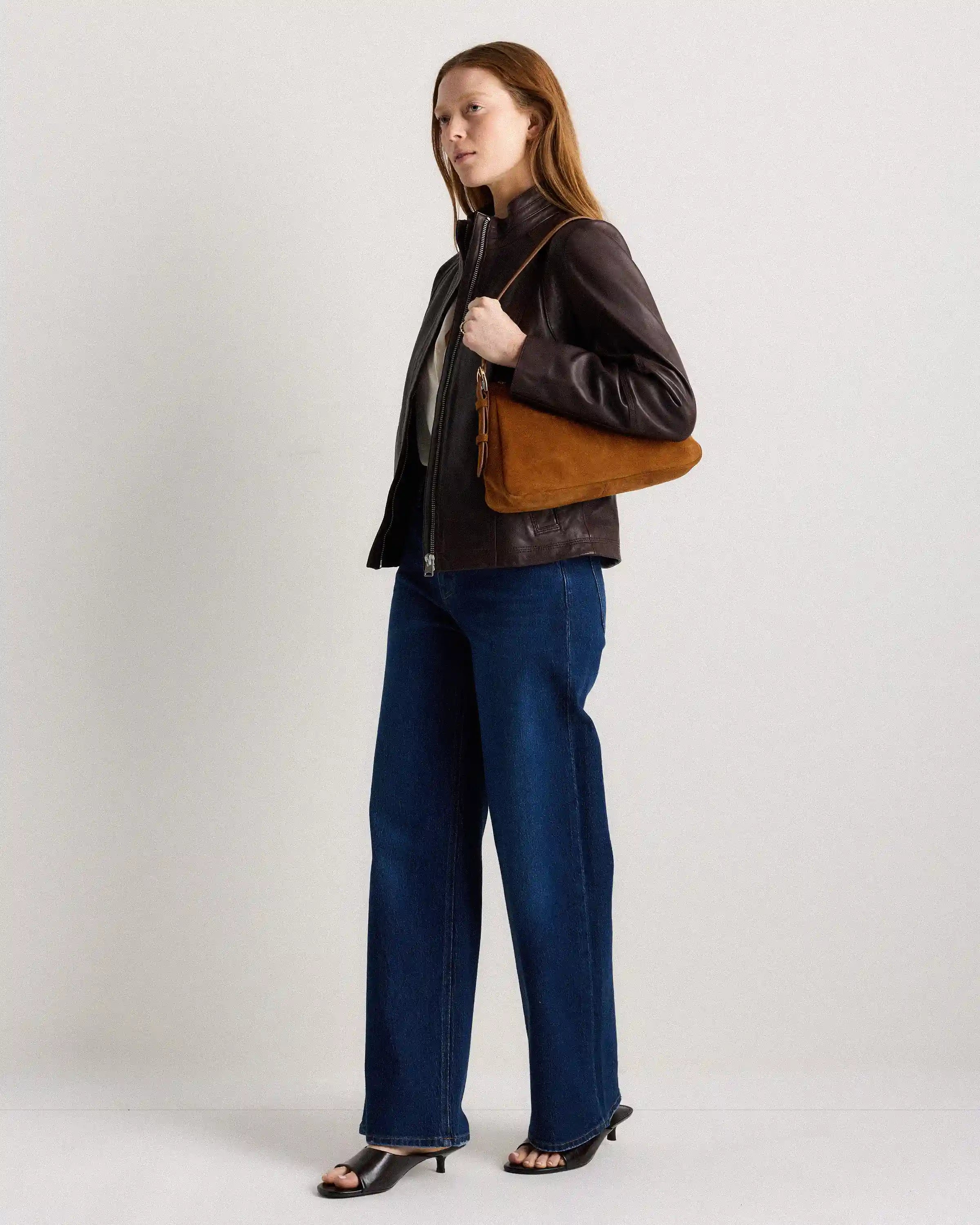 Sutton Suede Small Shoulder Bag