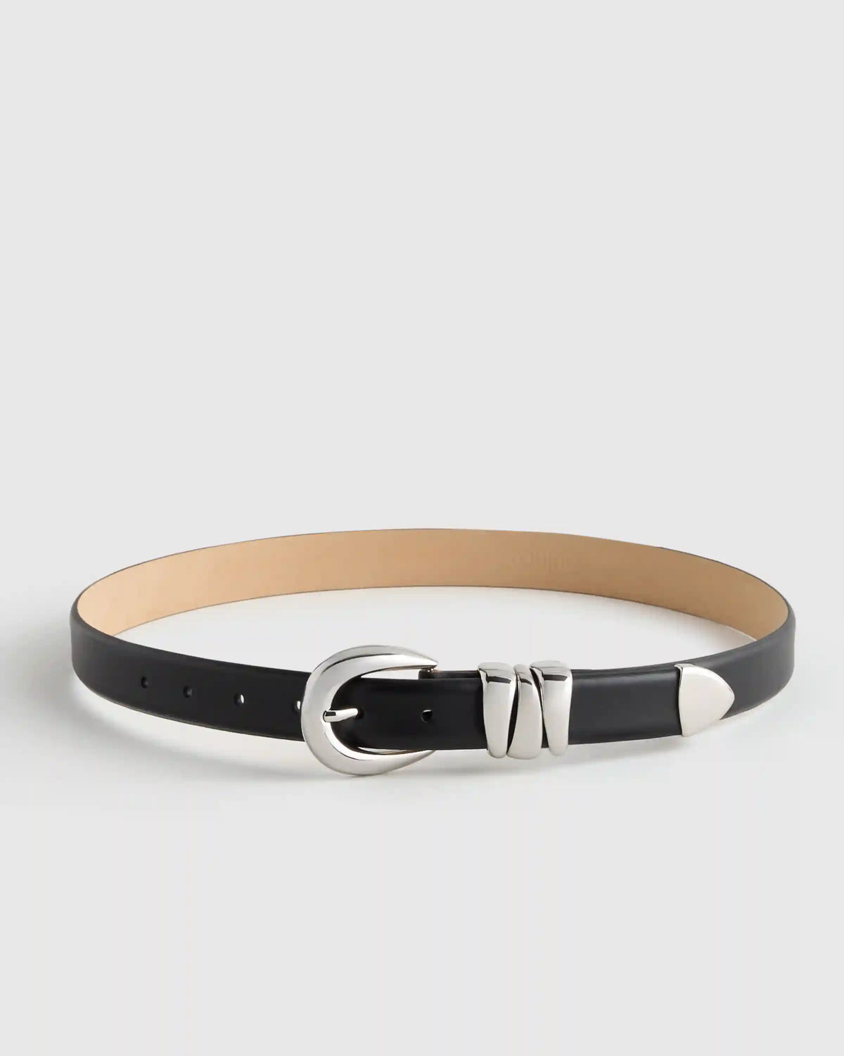 Elissa Triple Keeper European Leather Belt