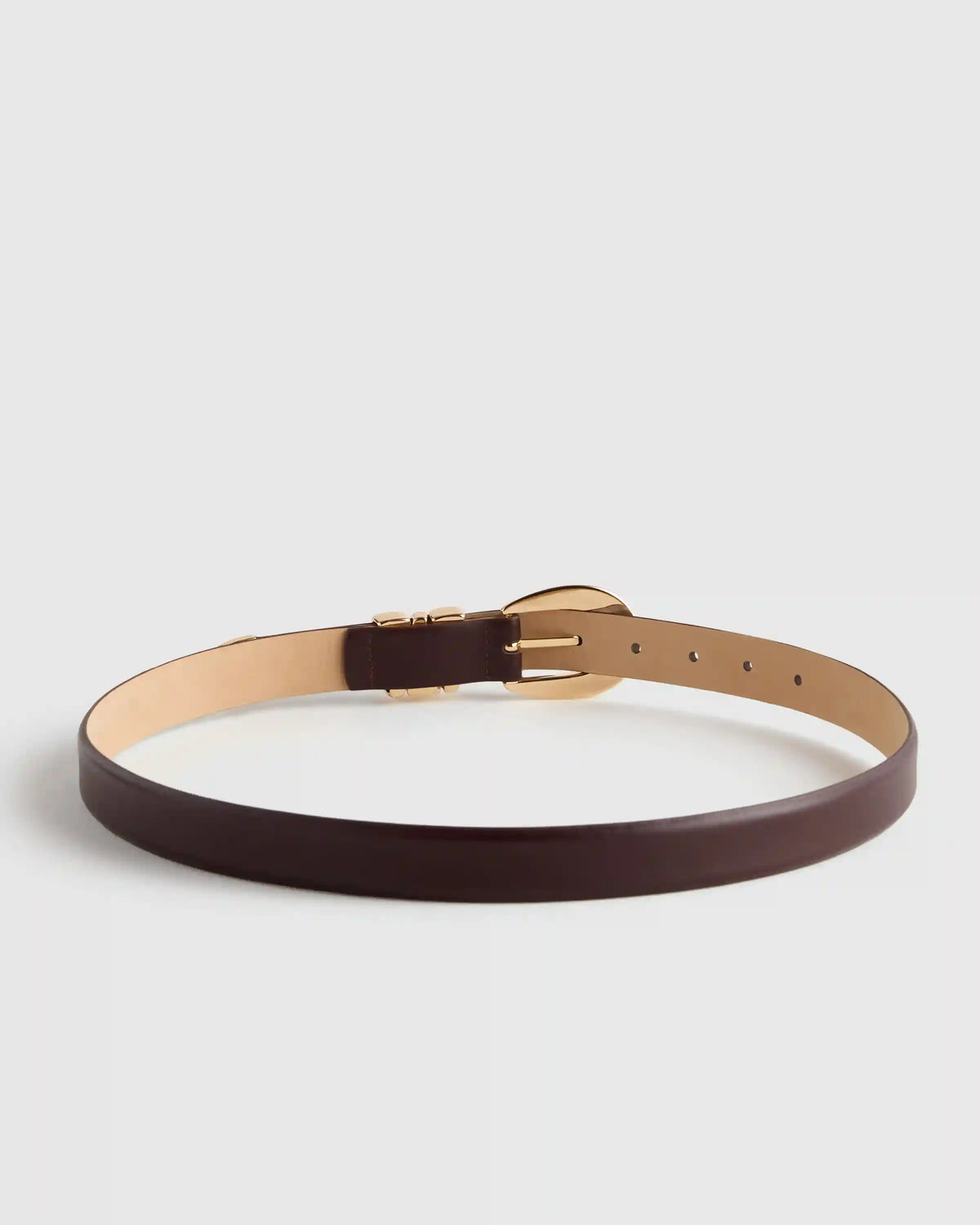 Elissa Triple Keeper European Leather Belt