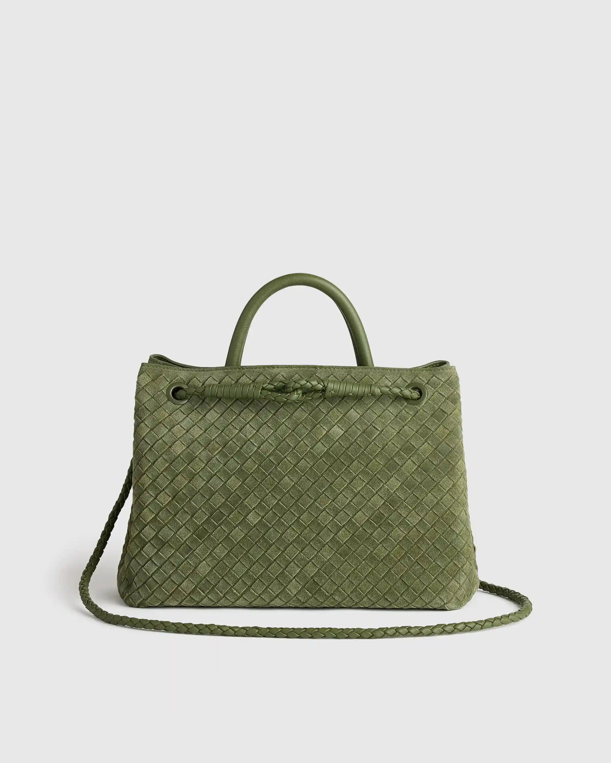 Romy Suede Handwoven Satchel