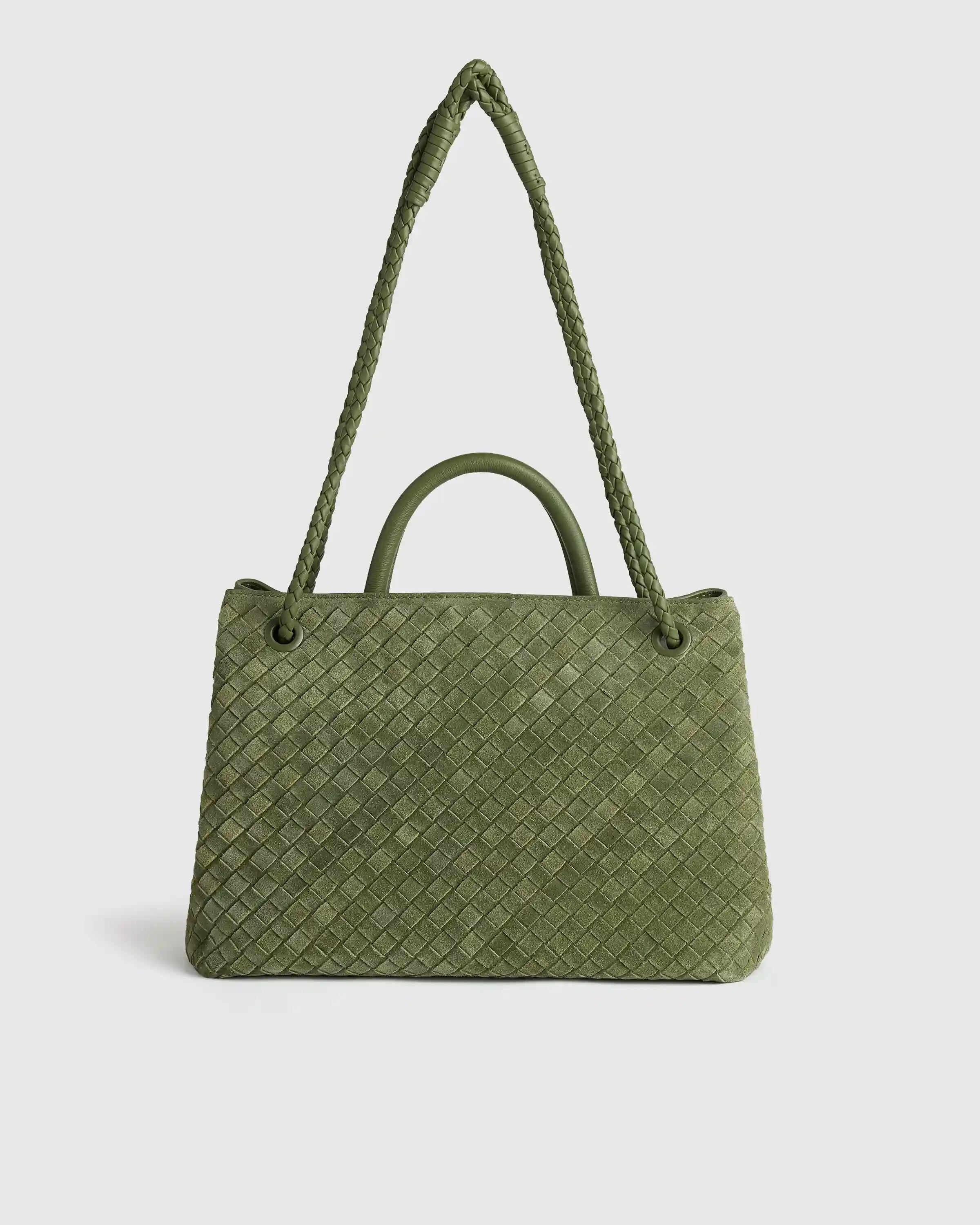 Romy Suede Handwoven Satchel