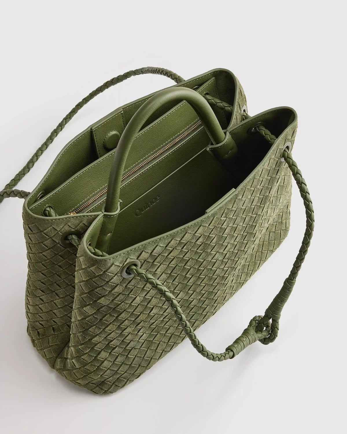 Romy Suede Handwoven Satchel