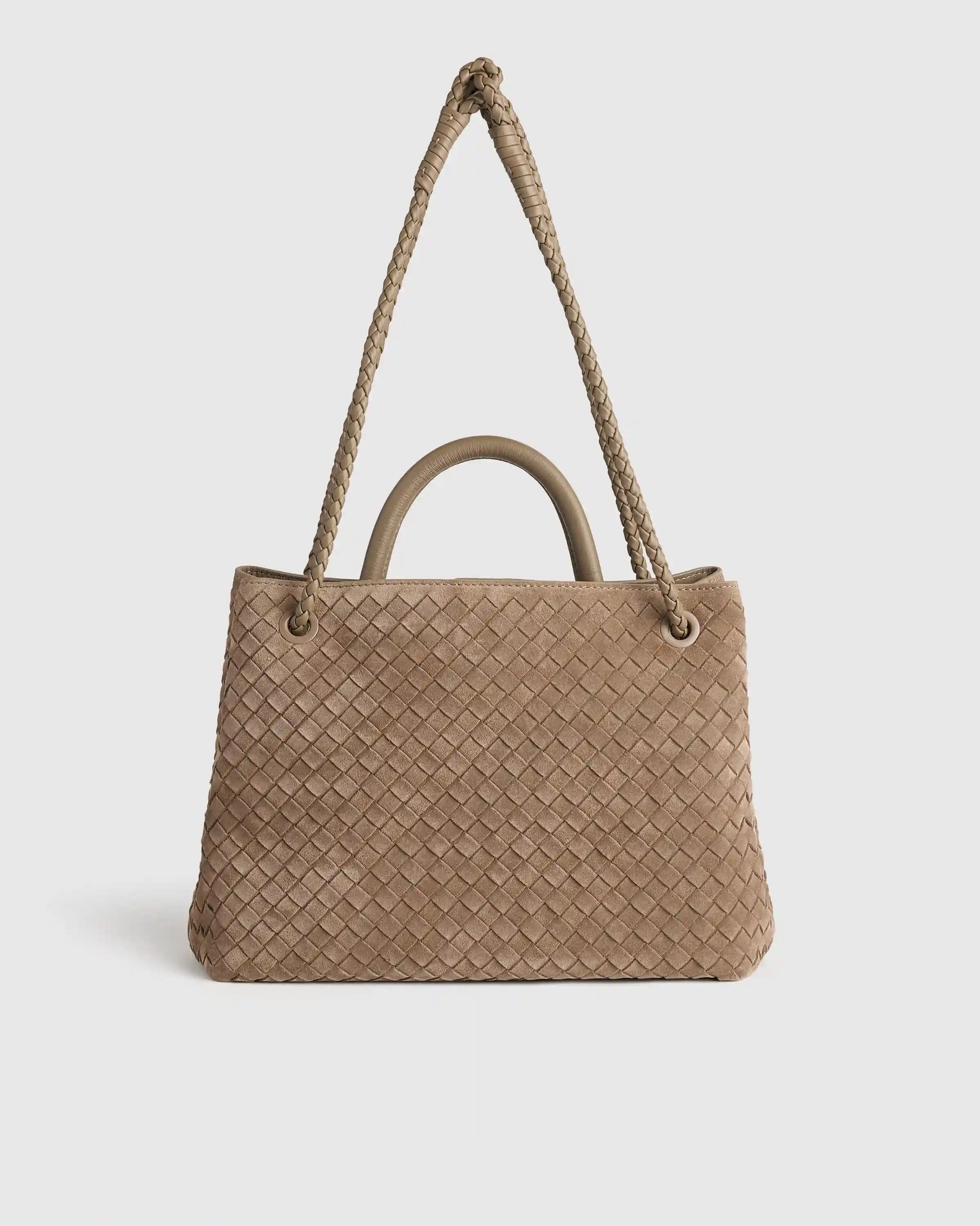 Romy Suede Handwoven Satchel
