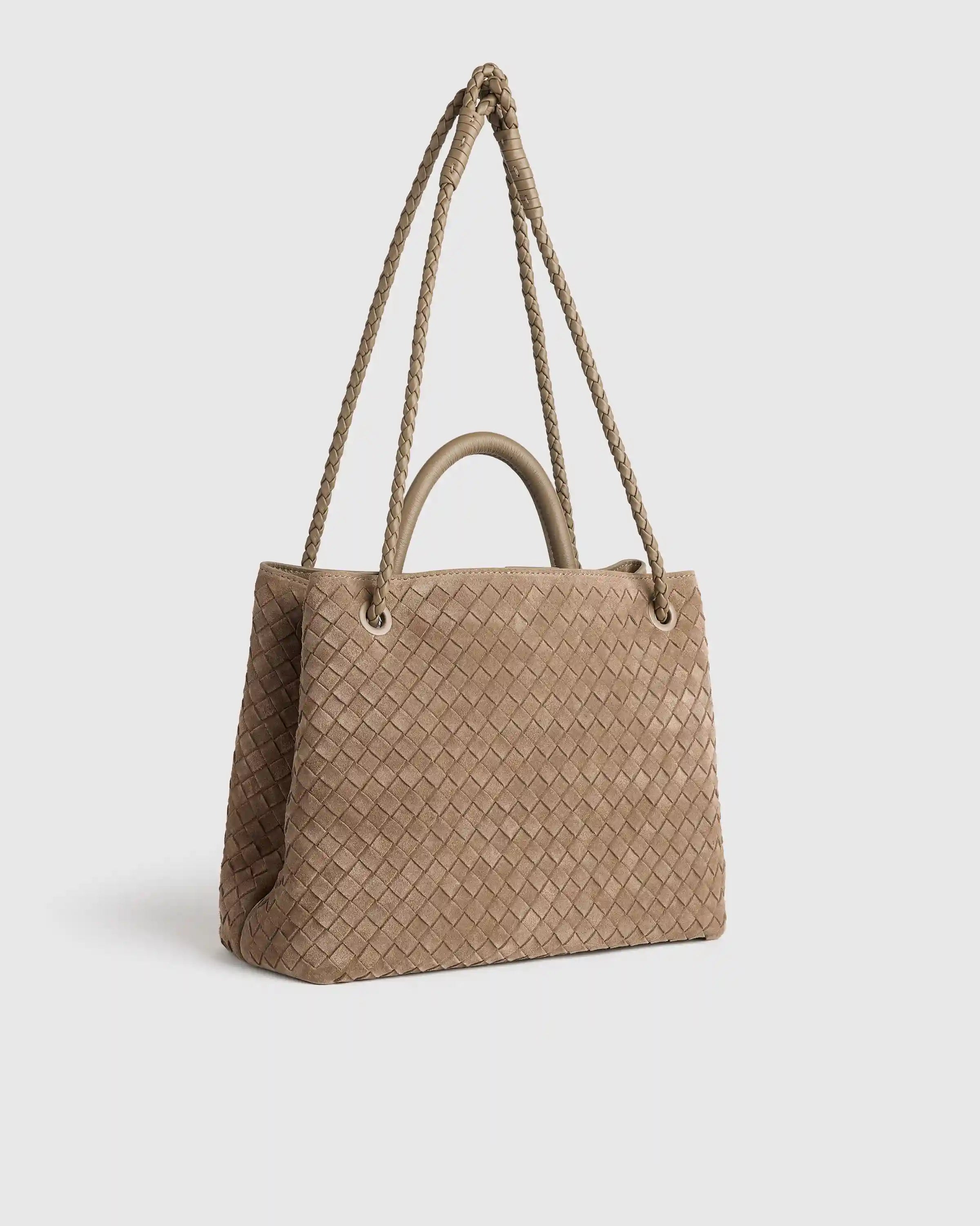 Romy Suede Handwoven Satchel