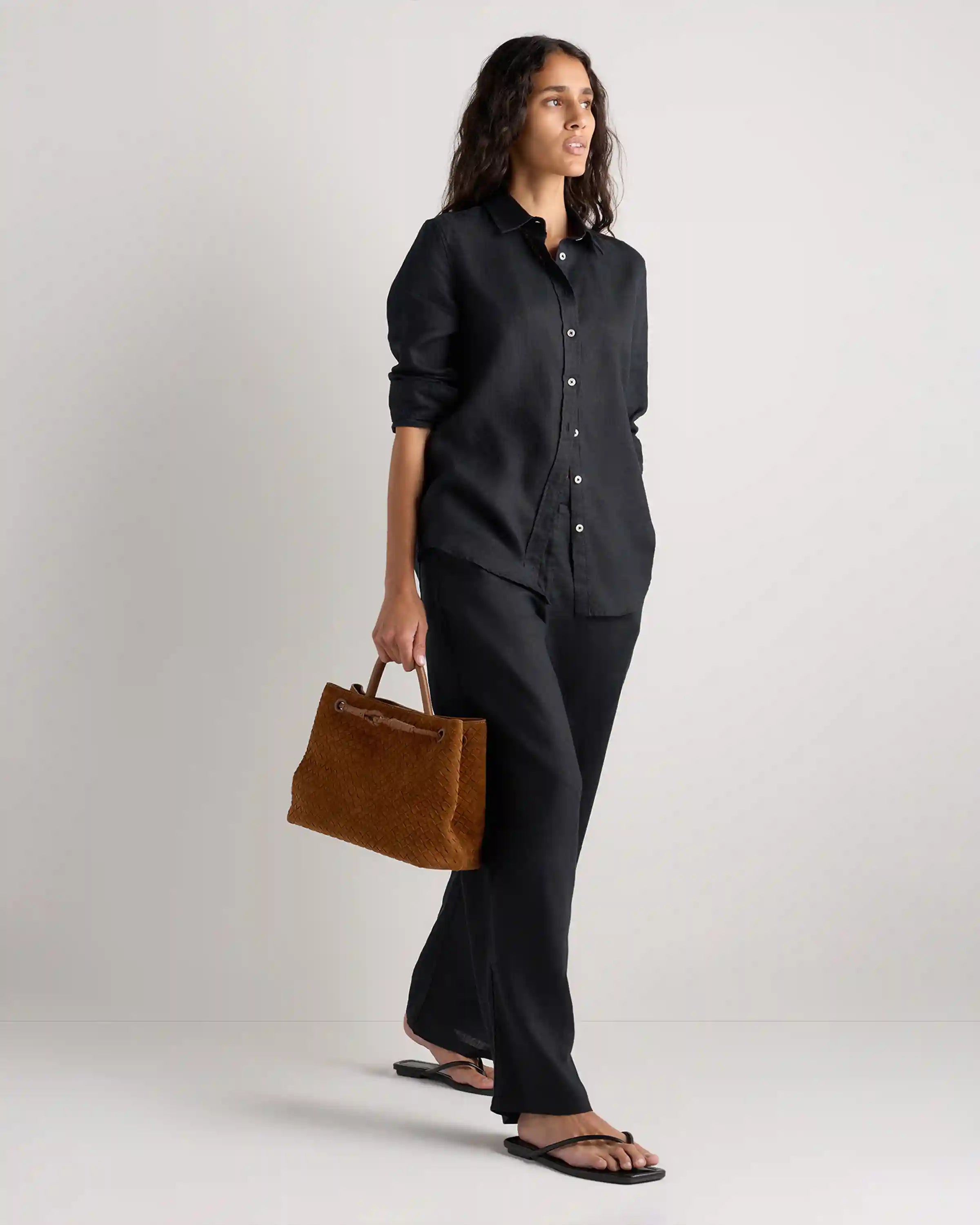 Romy Suede Handwoven Satchel