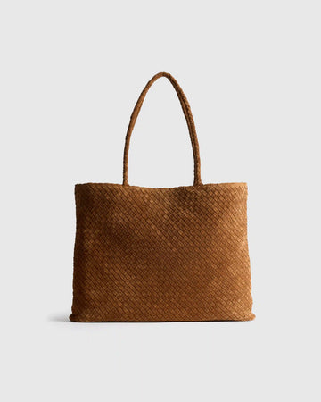Siena Suede Handwoven Tote