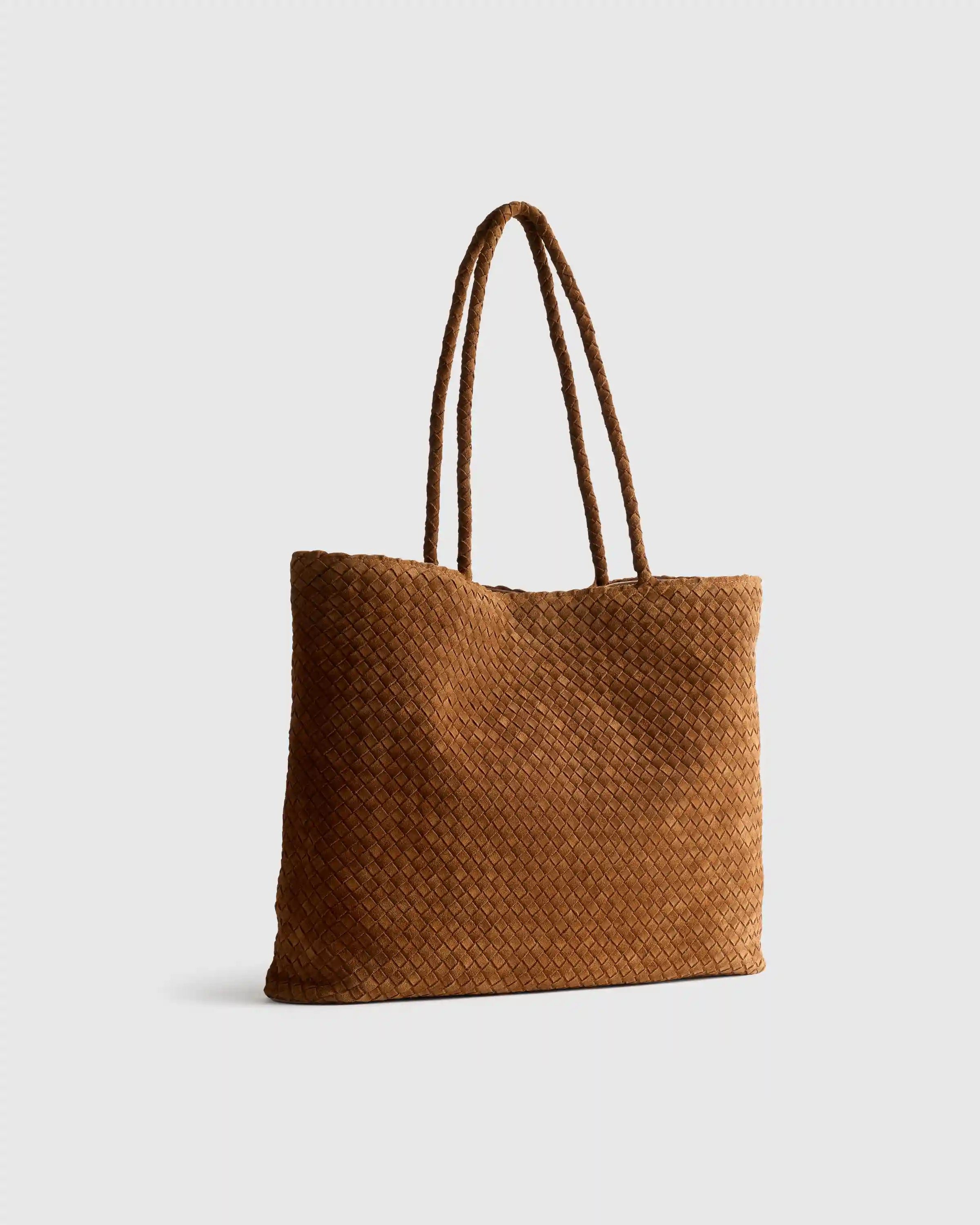 Siena Suede Handwoven Tote