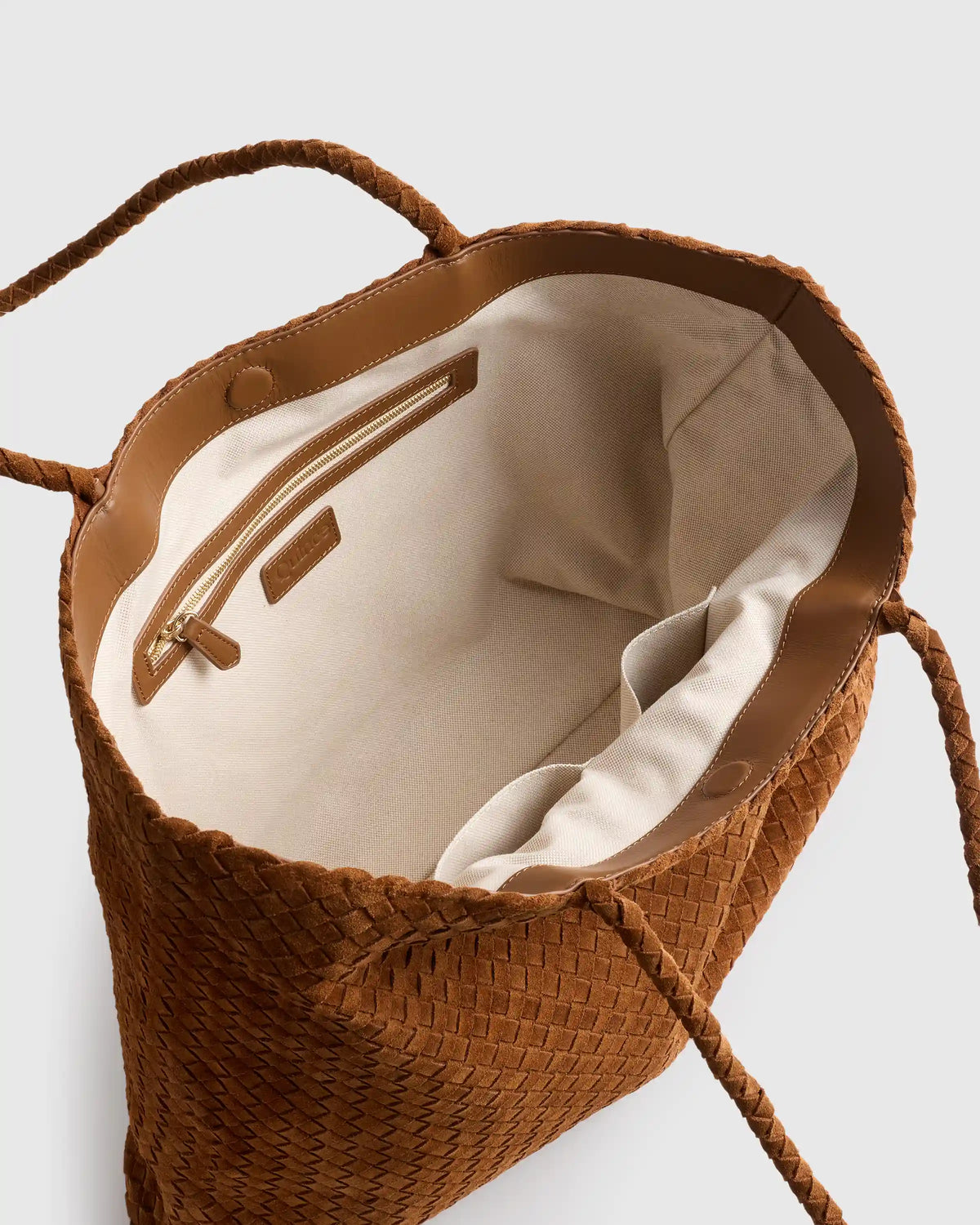 Siena Suede Handwoven Tote