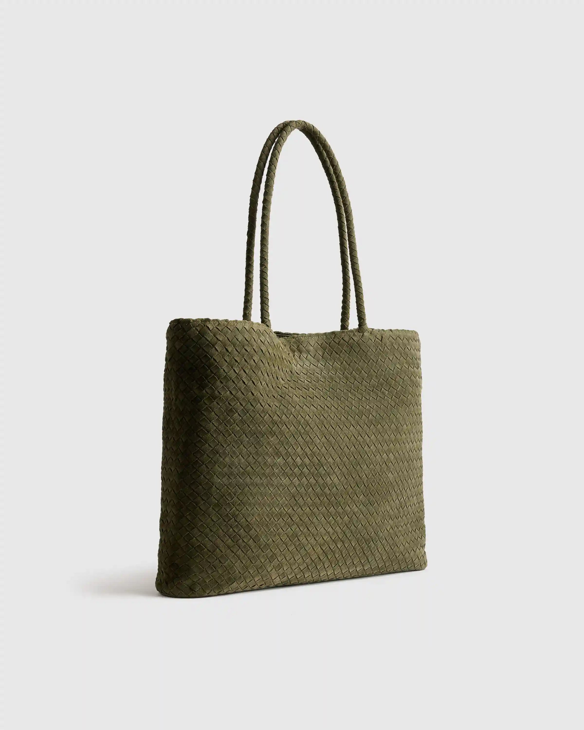 Siena Suede Handwoven Tote