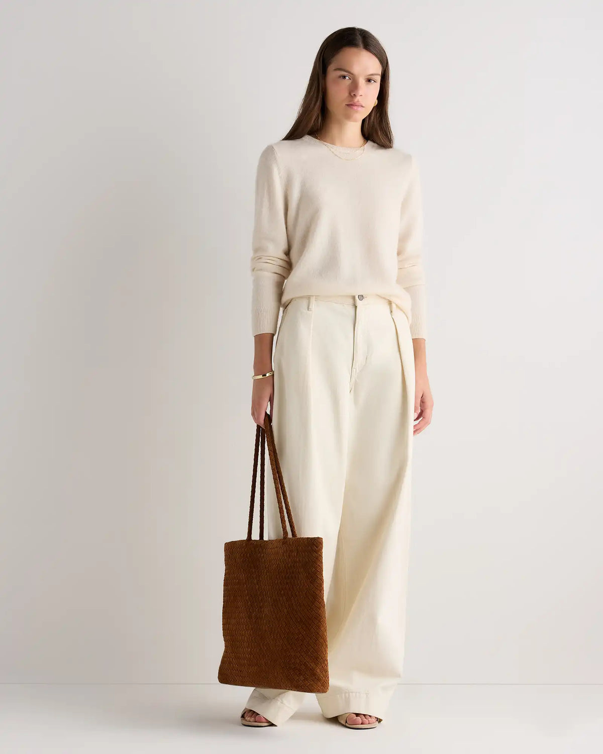 Siena Suede Handwoven Tote