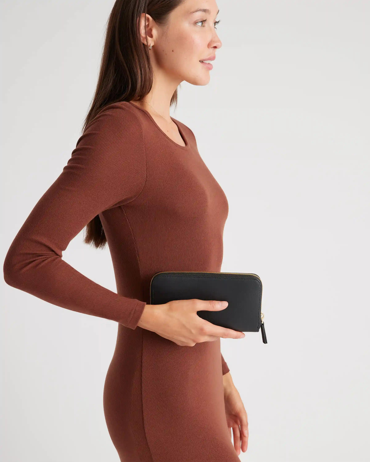 Italian Pebbled Leather Continental Wallet