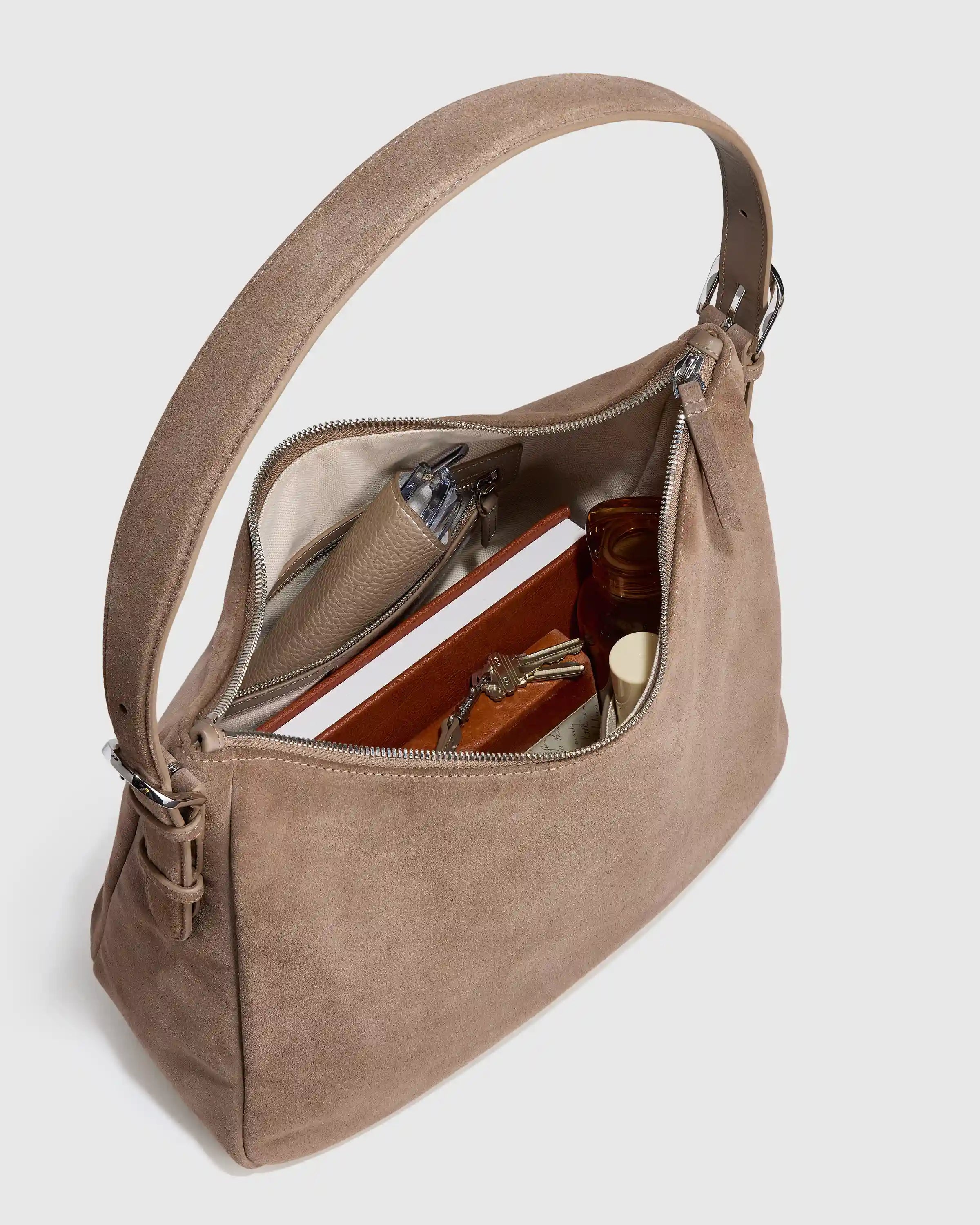 Sutton Suede Shoulder Bag