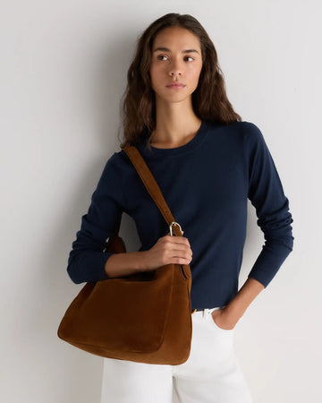 Sutton Suede Shoulder Bag