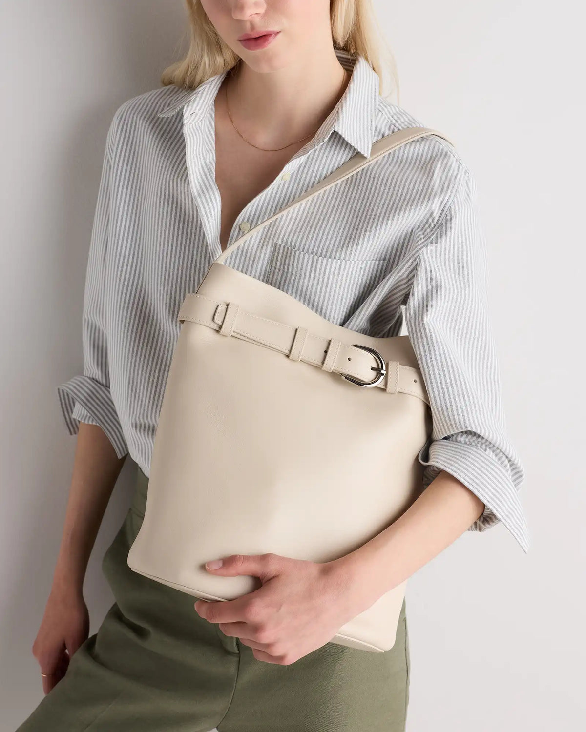 Chiara Belted Bucket Bag