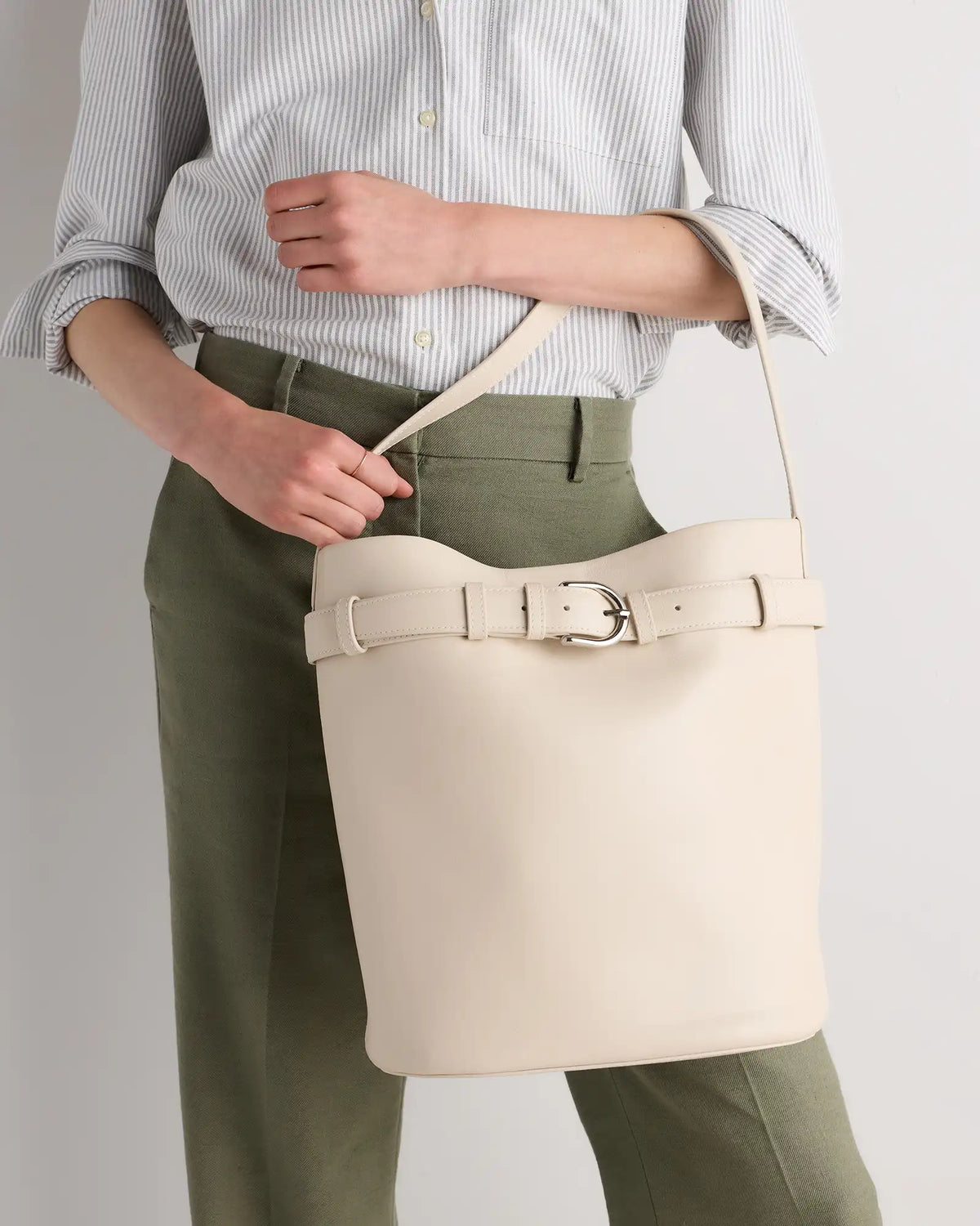 Chiara Belted Bucket Bag