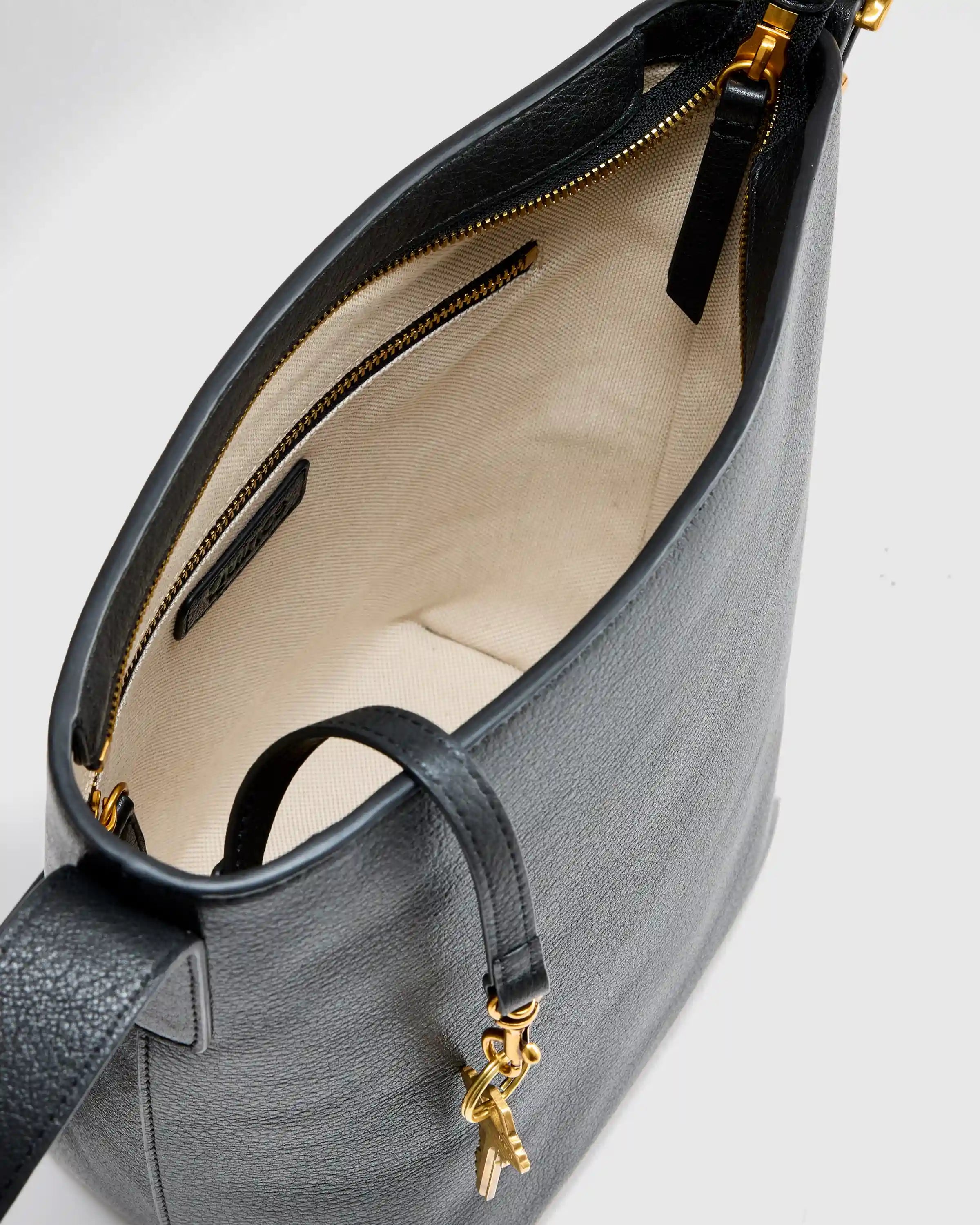 Italian Leather Bucket Crossbody