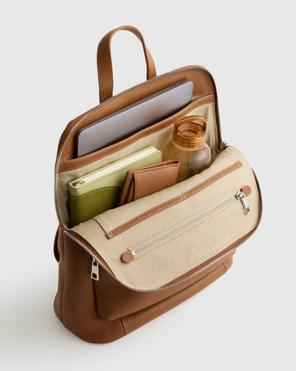 Italian Leather Convertible Backpack