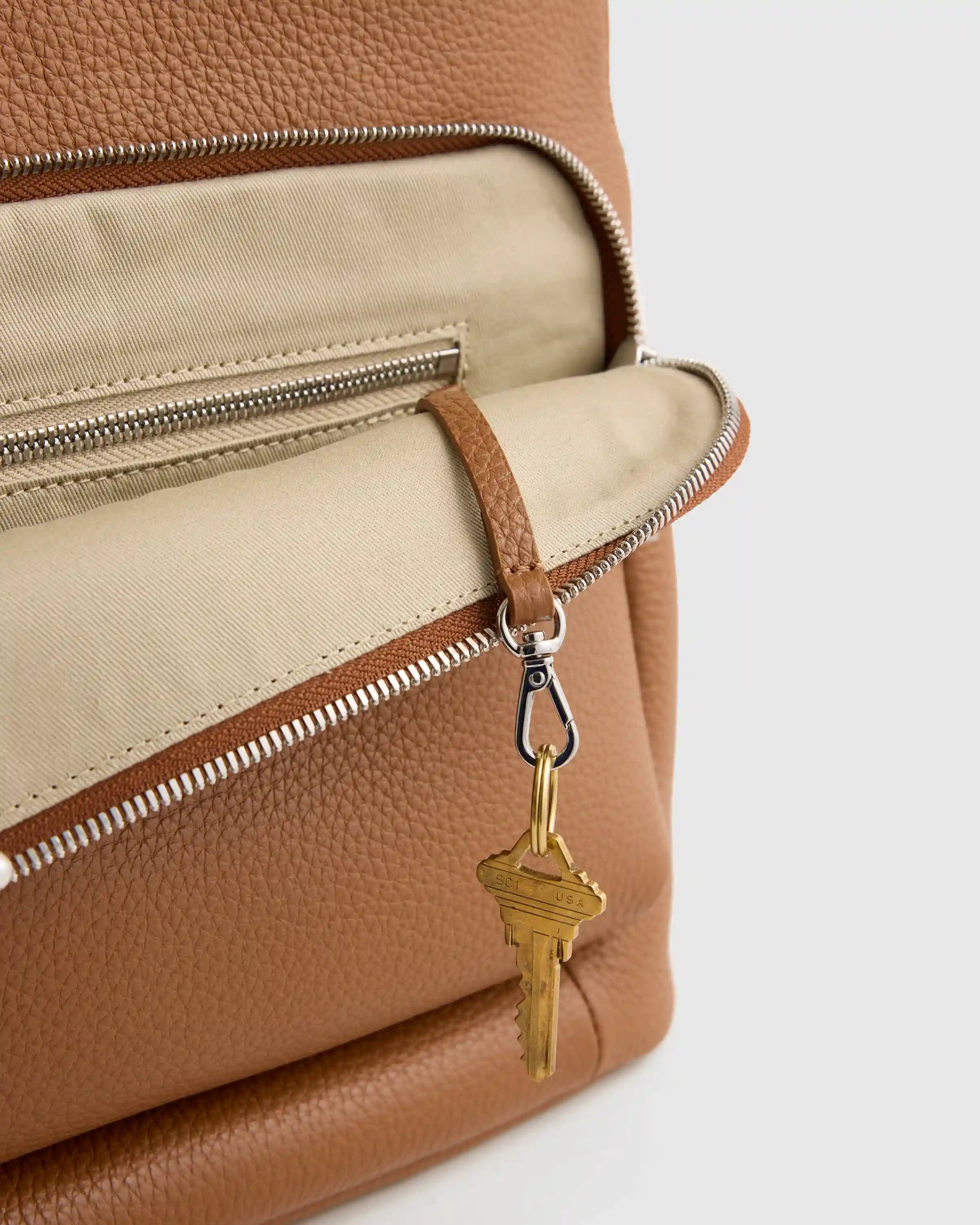 Italian Leather Convertible Backpack