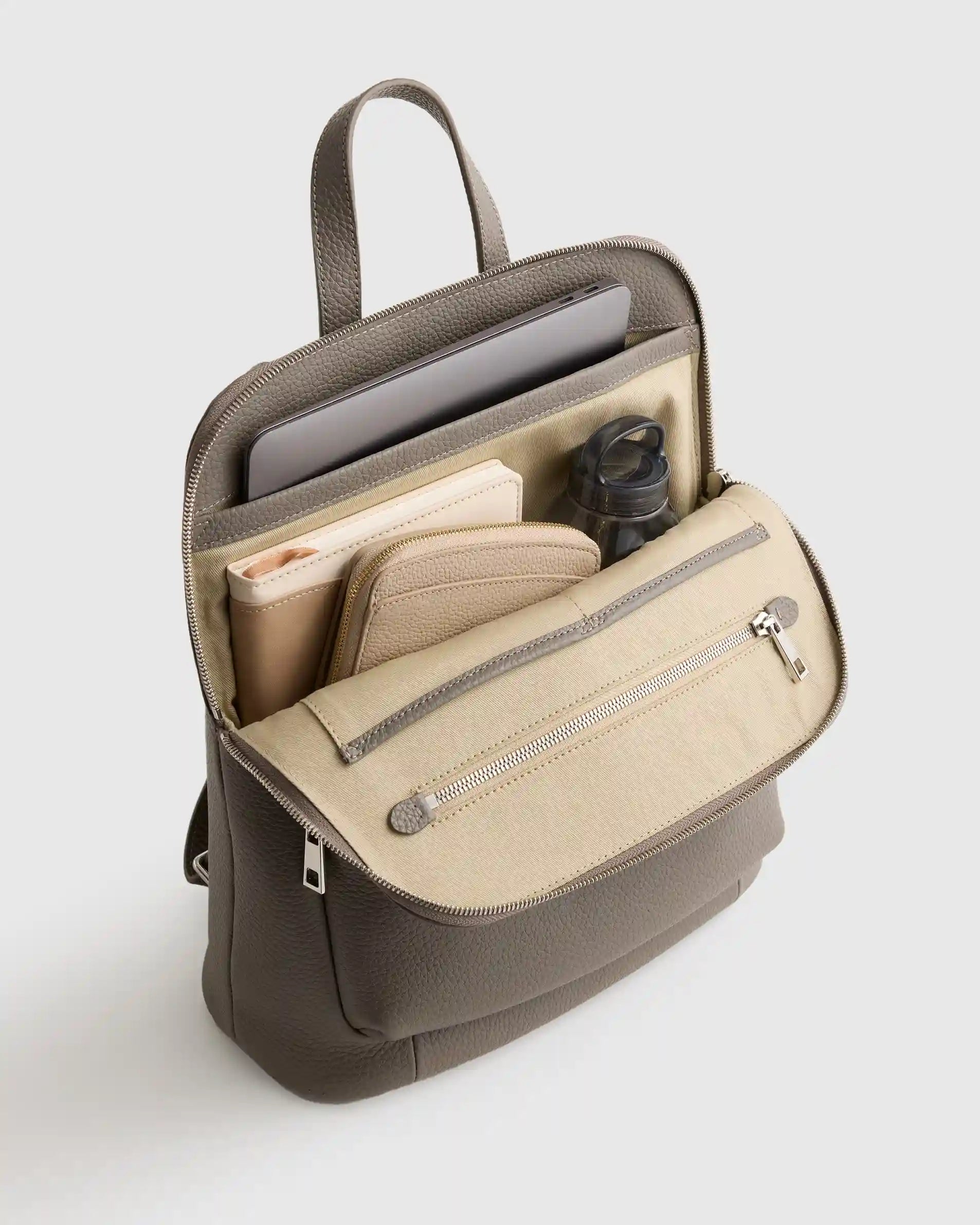 Italian Leather Convertible Backpack
