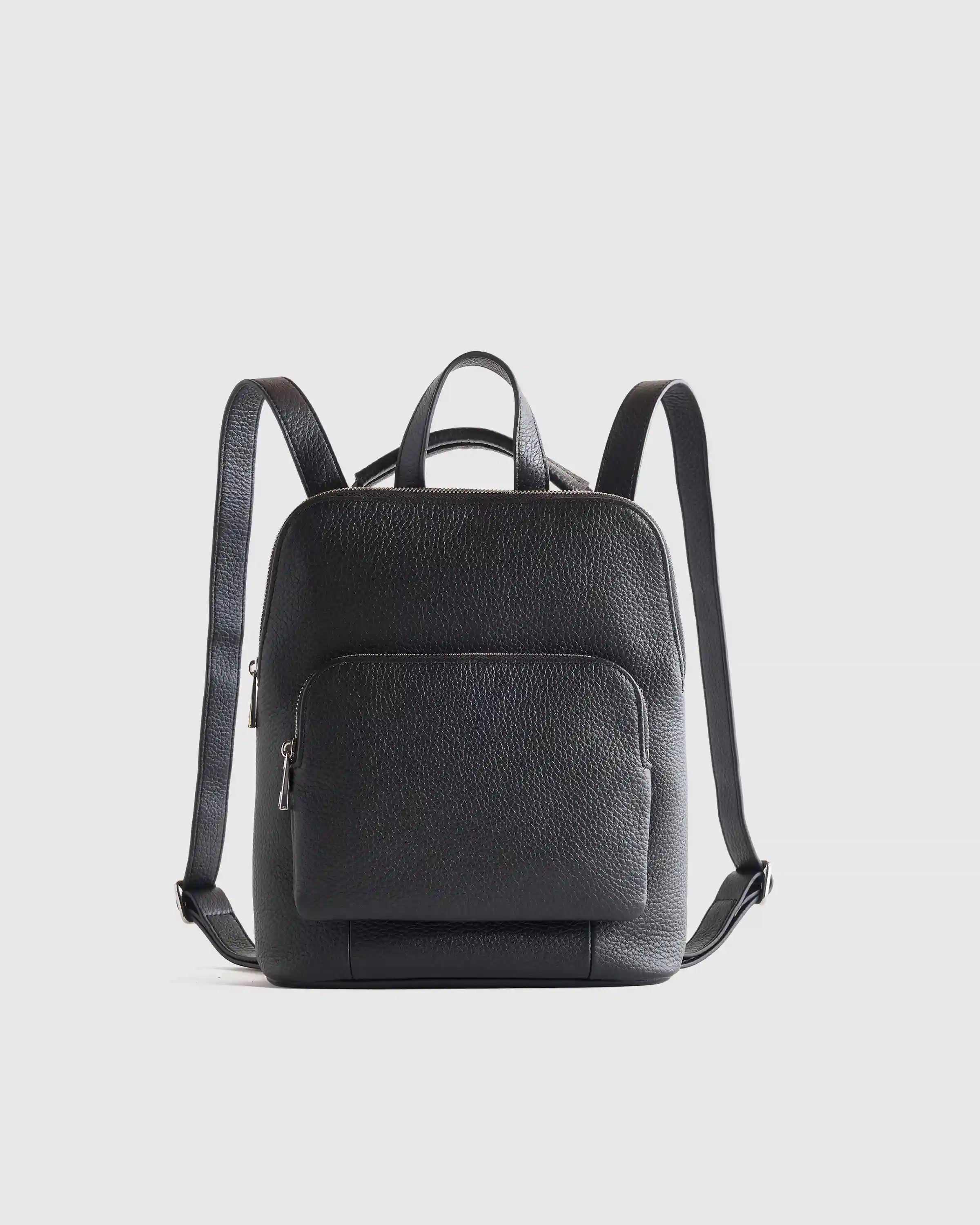 Italian Leather Mini Convertible Backpack