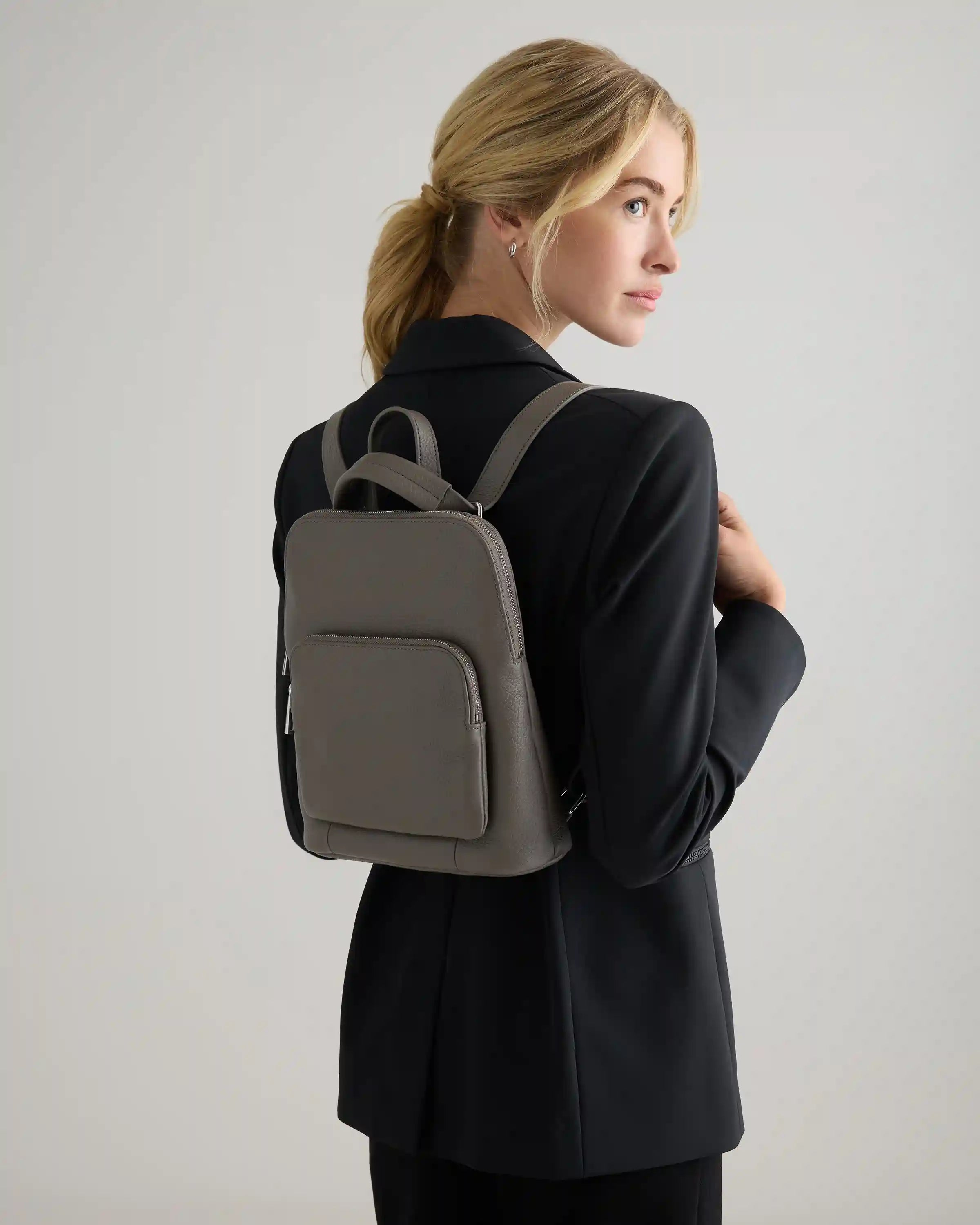 Italian Leather Mini Convertible Backpack